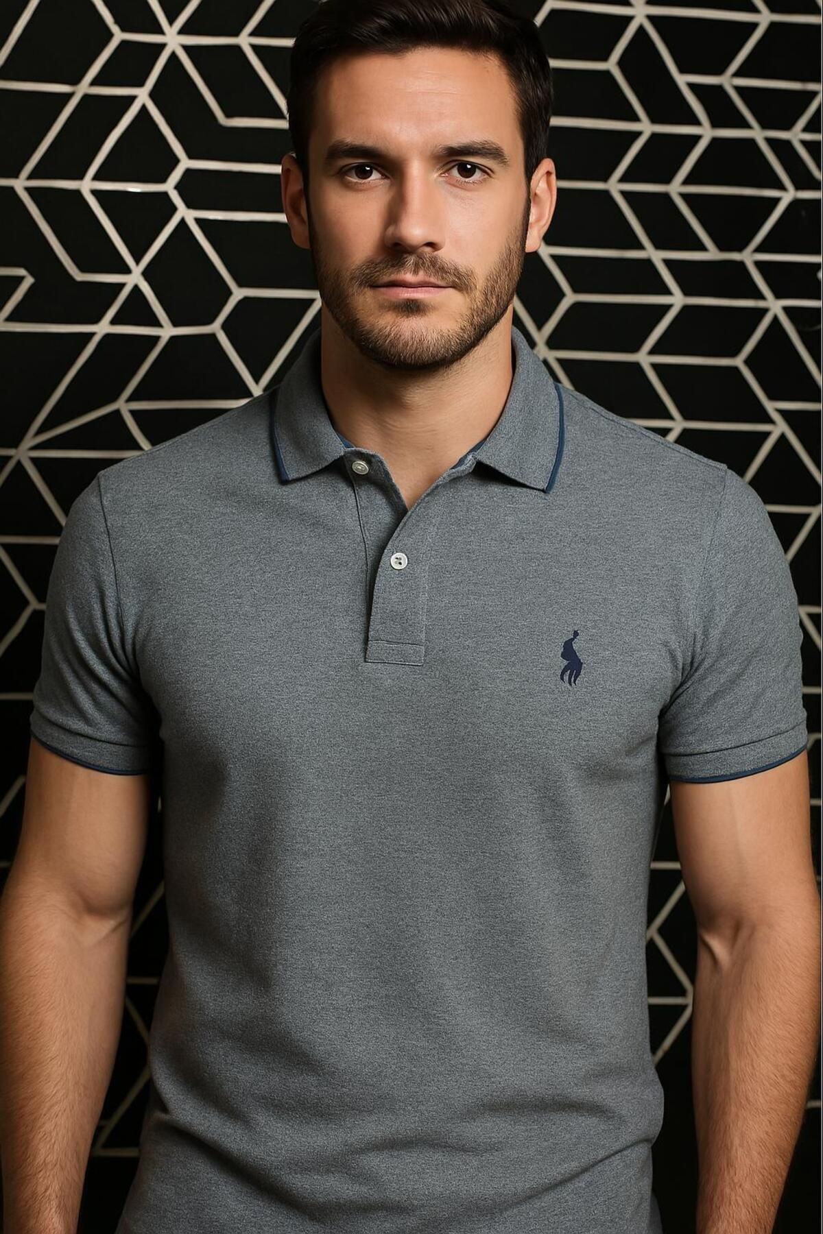 Butik DAR KESİM Gri US Polo Yaka
