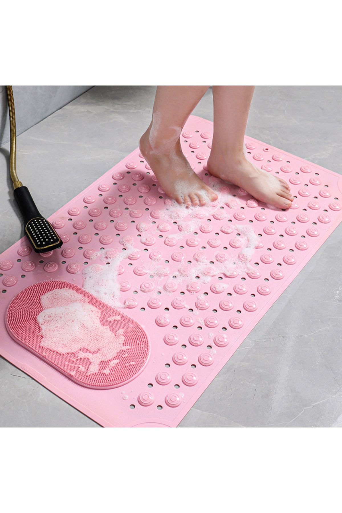 MAİN SHOP Duşa Kabin Küvet Içi Banyo Paspası 36 X 69,5 Cm Vantuzlu Banyo Ve Duş Kaydırmazı M-162