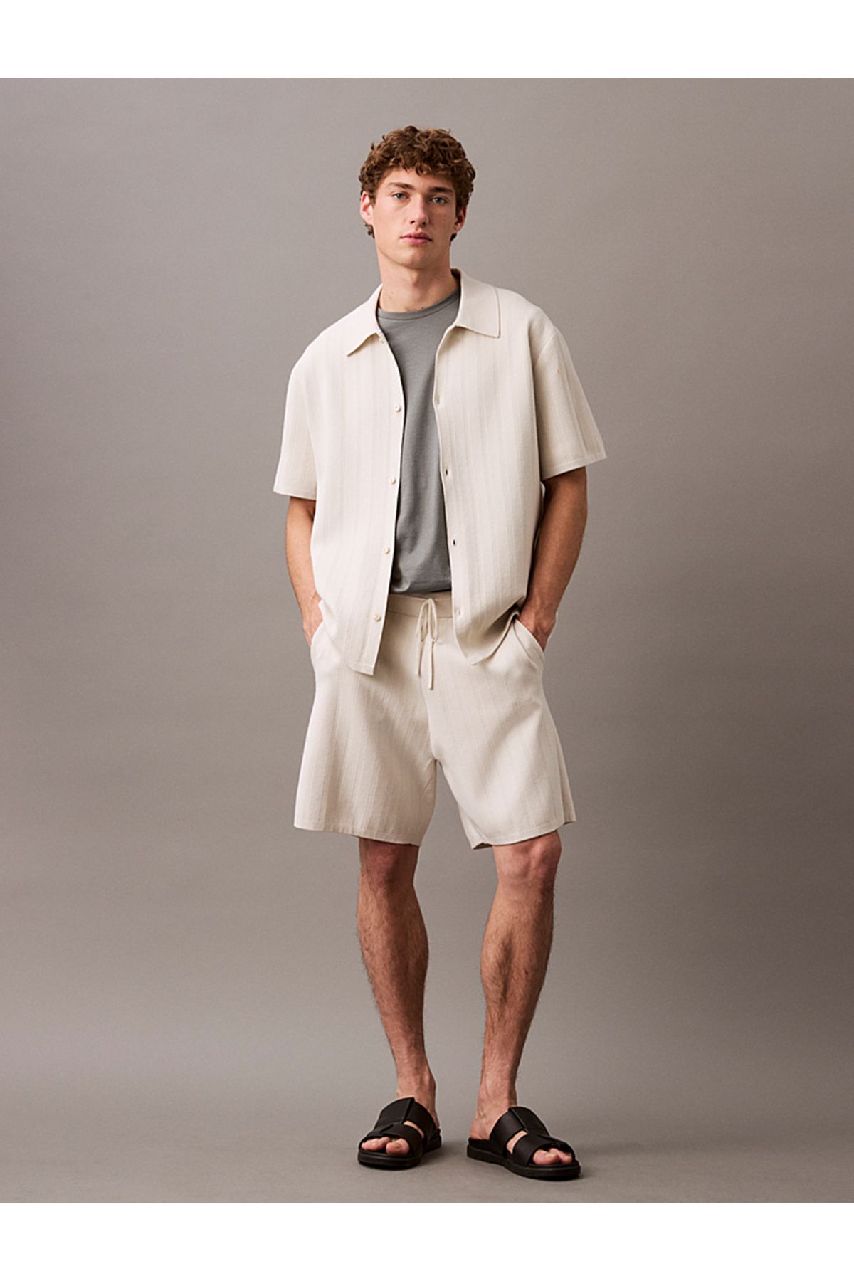 Calvin Klein Jacquard Mesh Jogging Shorts