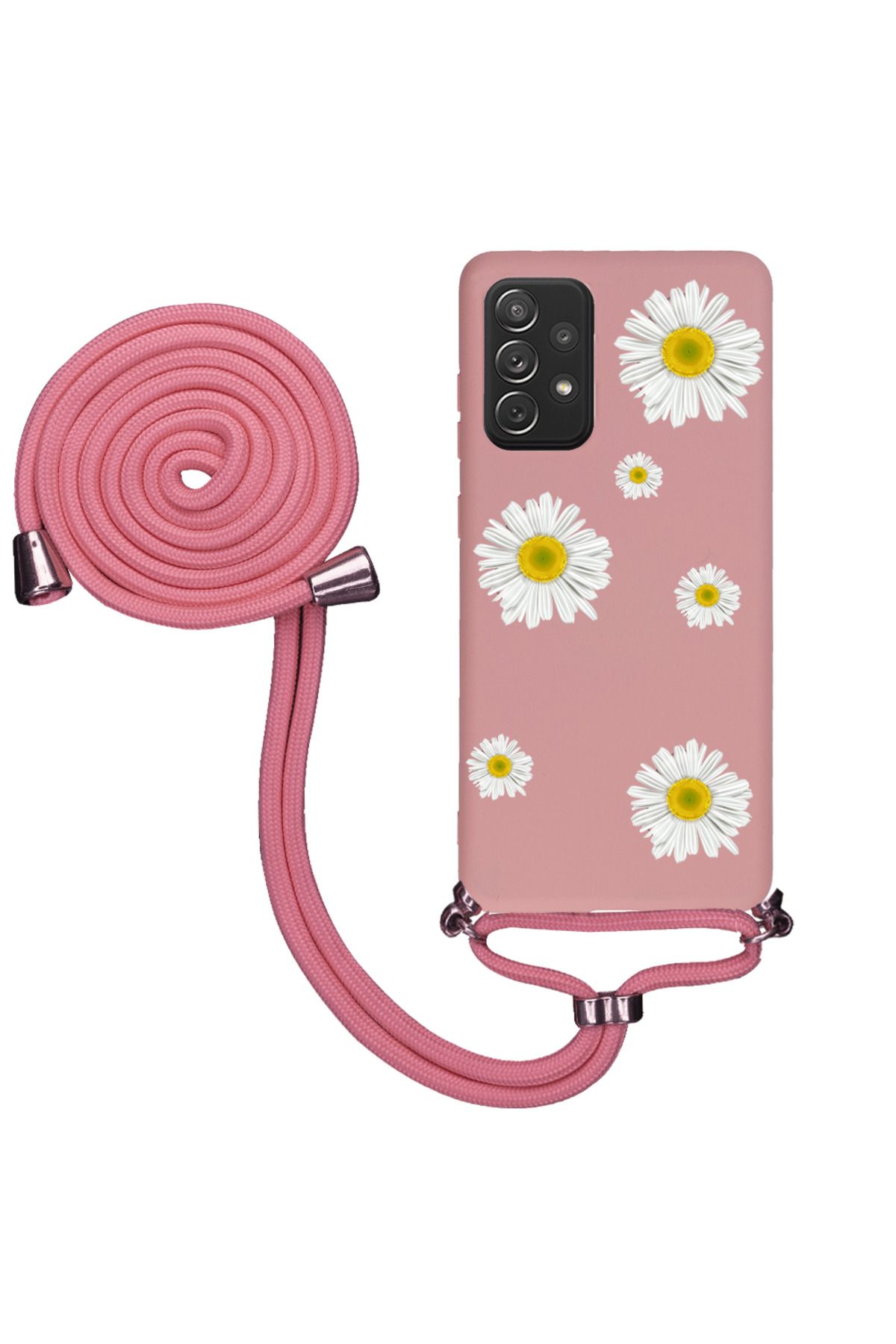 Royaleks Samsung A72 İpli Lansman Kılıf - Papatyalı