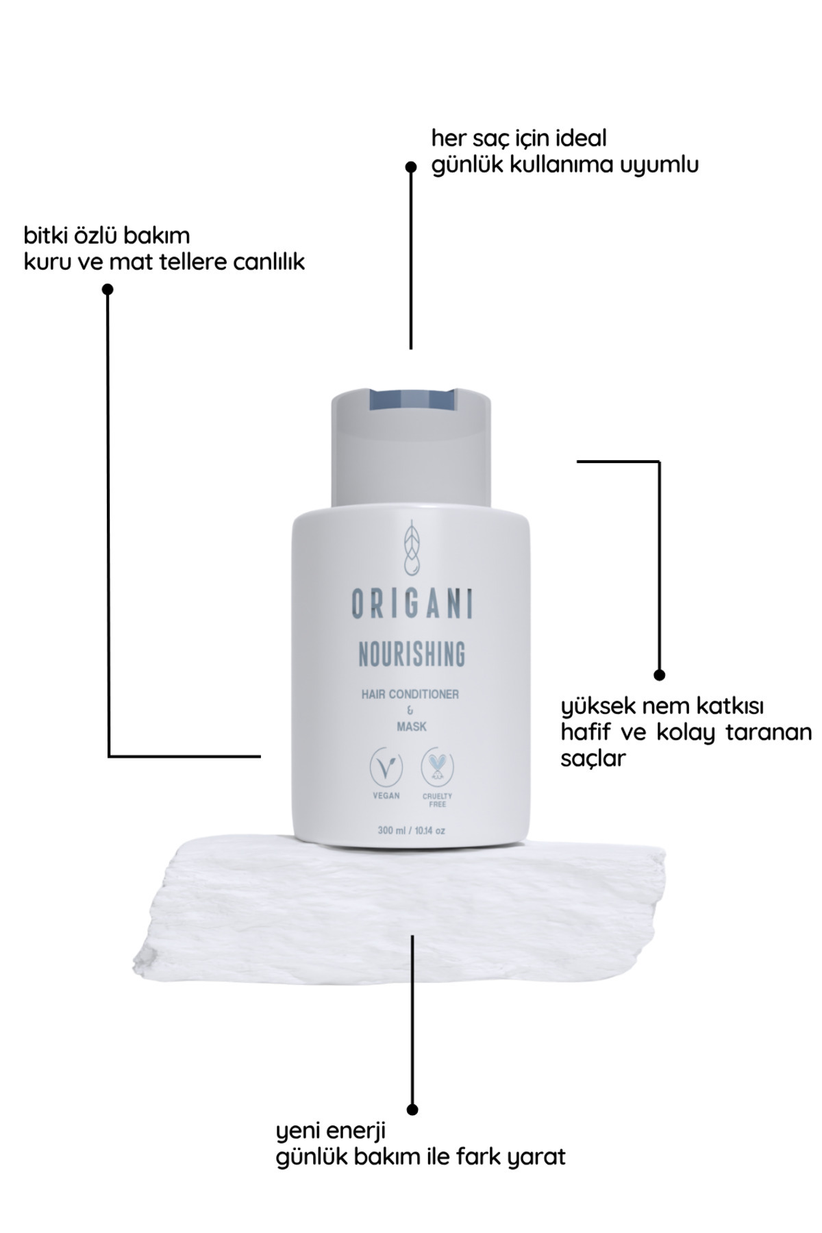 Nourishing Saç Bakım Seti – Besleyici Şampuan + 2’si 1 Arada Maske & Saç Kremi + Detangling Sprey — ORI-NBS-001 — تصویر 5 از 5