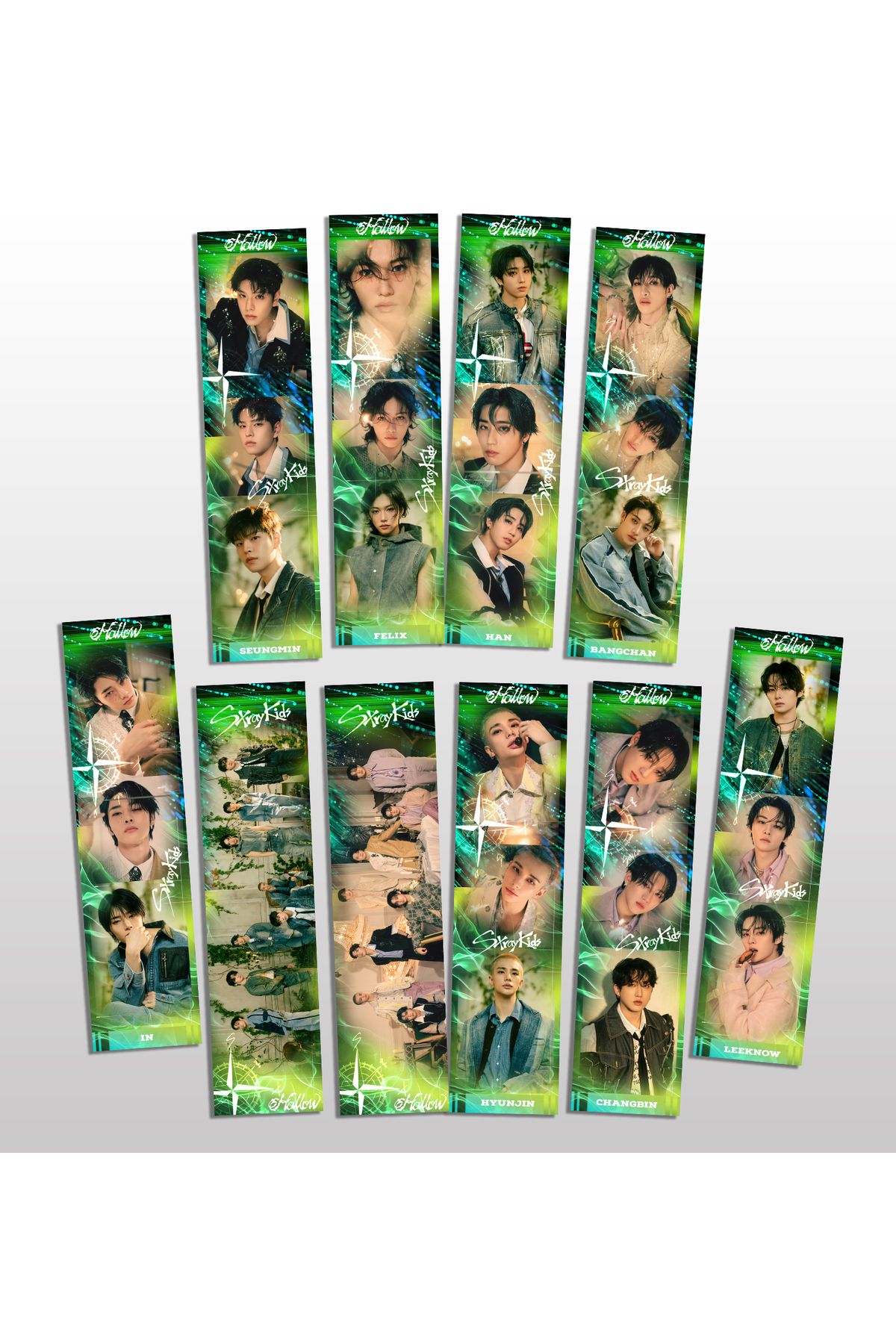 Güneş Kırtasiye Stray Kids Holow 10 Adet Kitap Ayracı 300gr Mat Kağıdına Basılmıştır