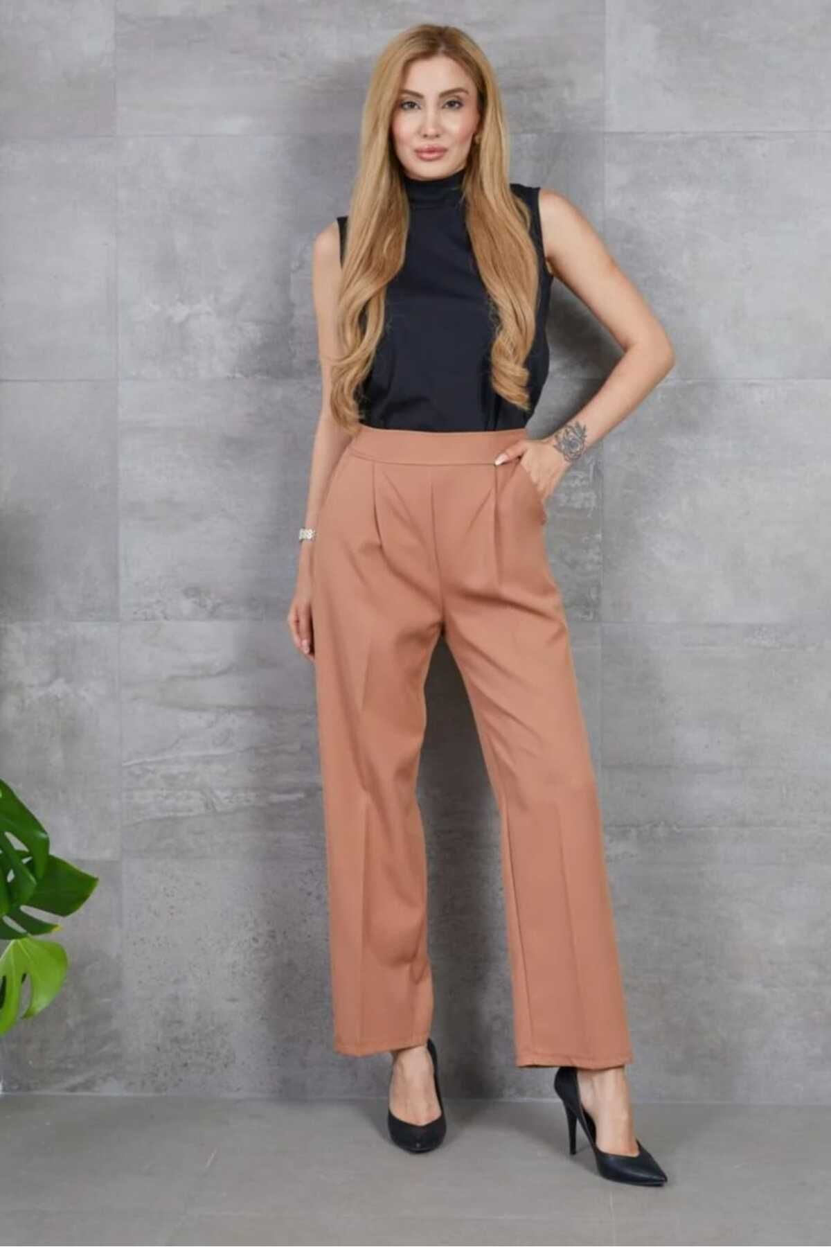 Store Yüksek Bel Pantolon