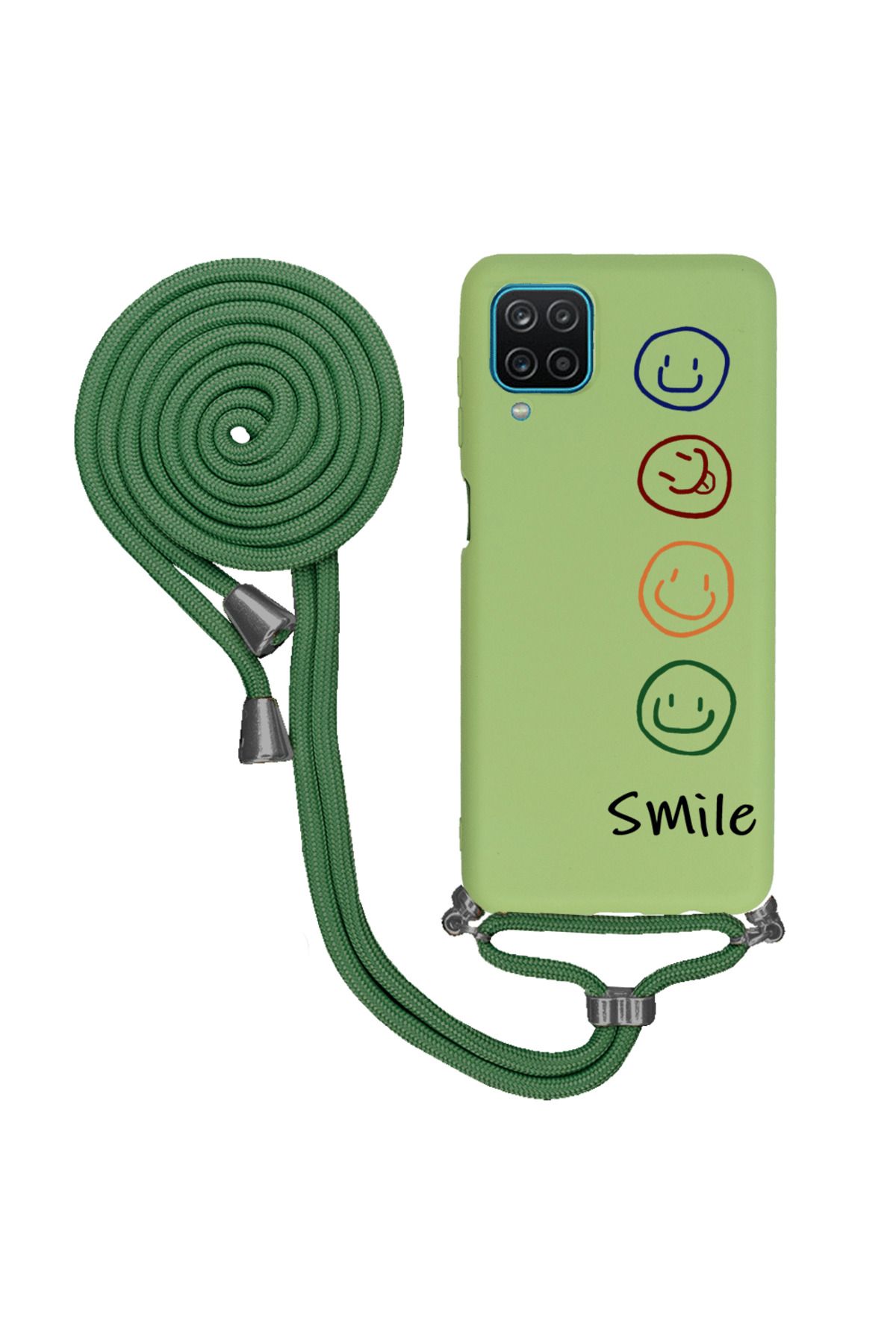 Royaleks Samsung A12 İpli Lansman Kılıf - Smile