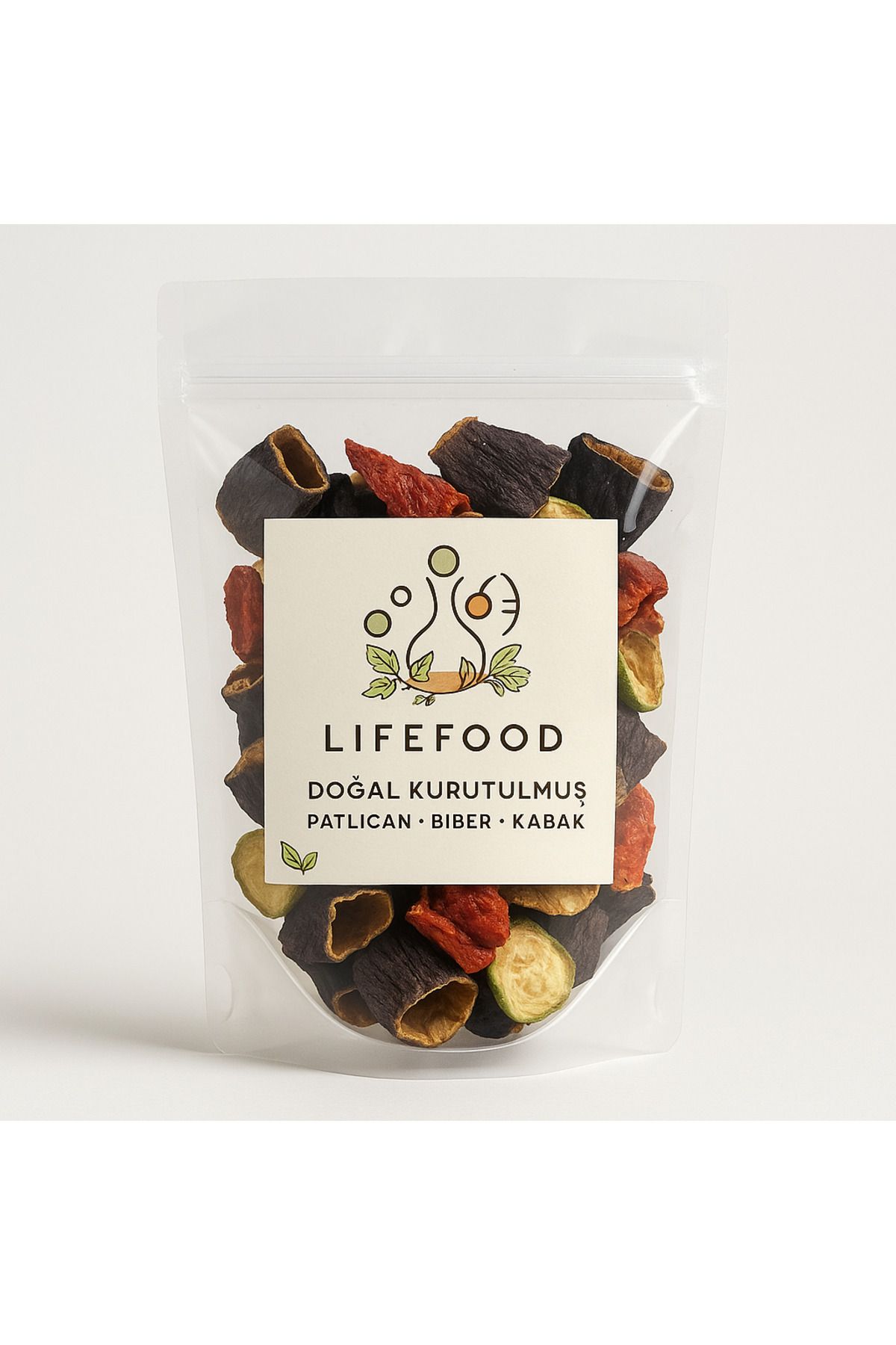 LifeFood Dolmalık Patlıcan,Biber,Kabak (Toplam 25 adet) Doğal Güneşte Kurutulmuş Antep