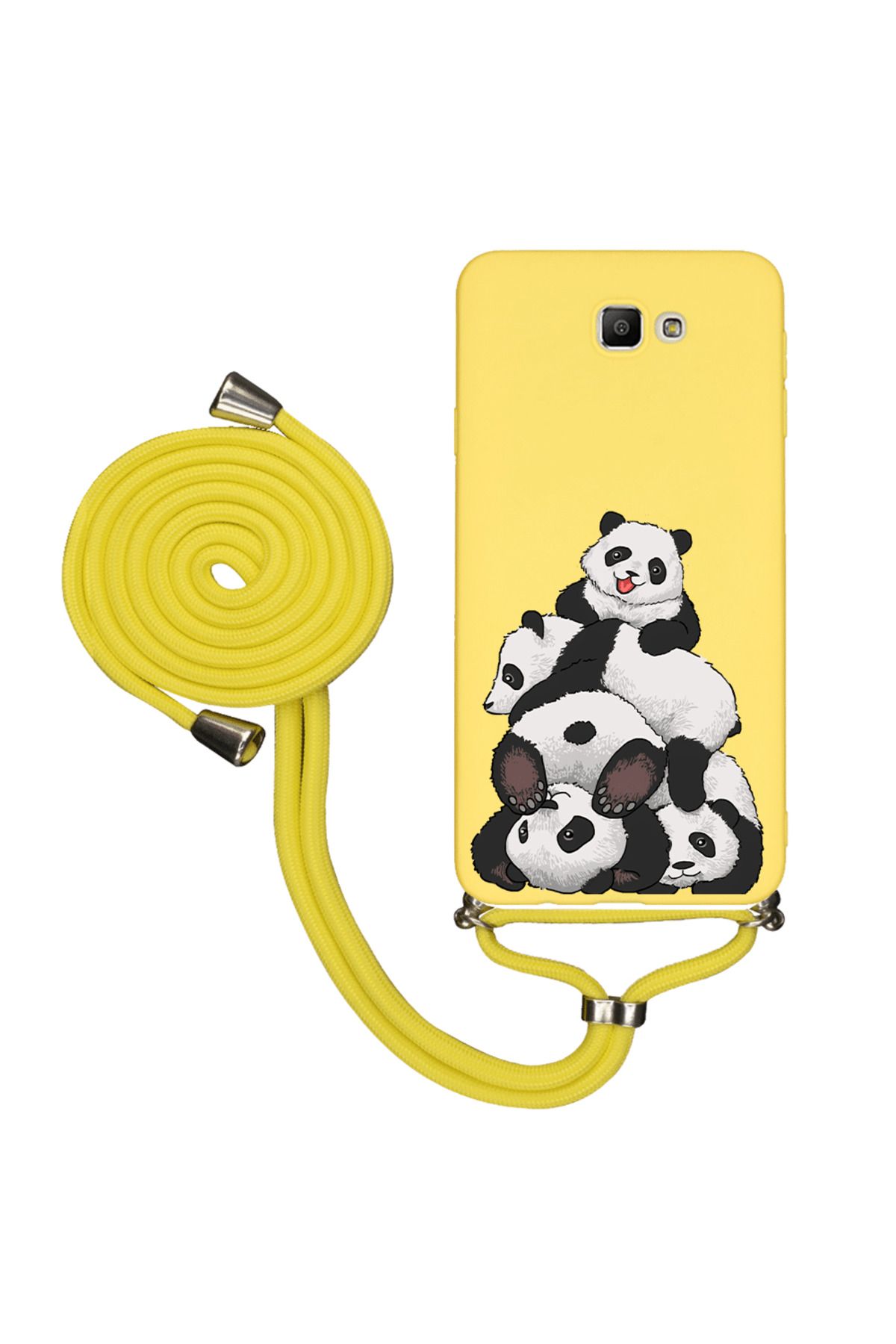 Royaleks Samsung J7 Prime 2 İpli Lansman Kılıf - Cute Pandas