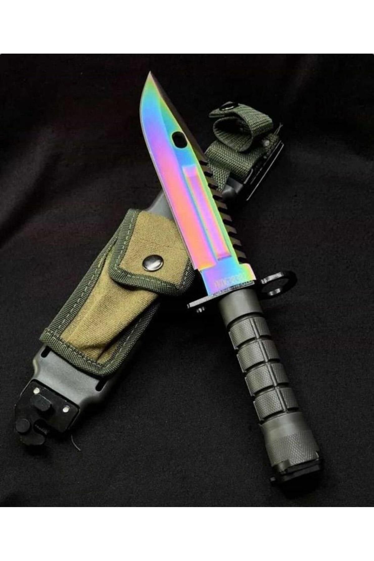 hafız ömer efendi değişmeyen kalite 1829 M9 Boyanet Kama Rainbow Çelik Çakı