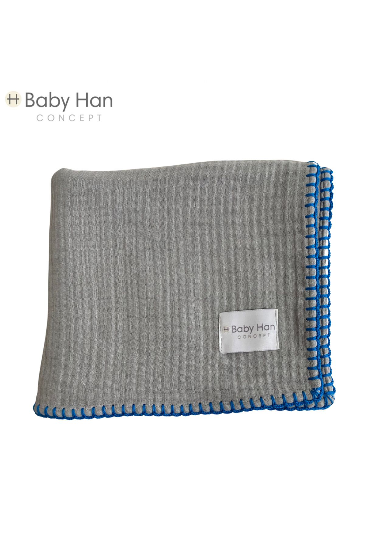 BABY HAN CONCEPT %100 pamuk dört katlı bebek çocuk müslin örtü