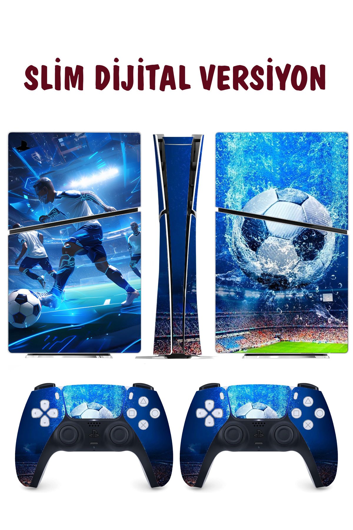 KT Decor Futbol Playstation 5 Full Sticker Kaplama Seti