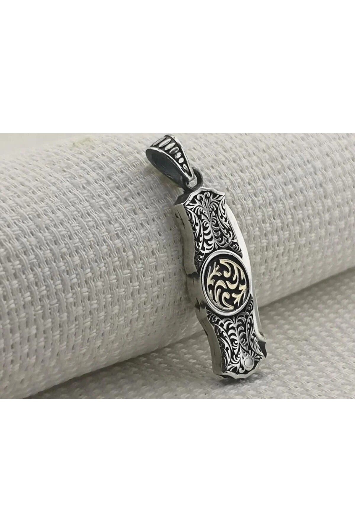 shop Cakı Özel Tasarımlı Özel İşlemeli 925 Ayar Gümüş Erkek Kolye Ucu