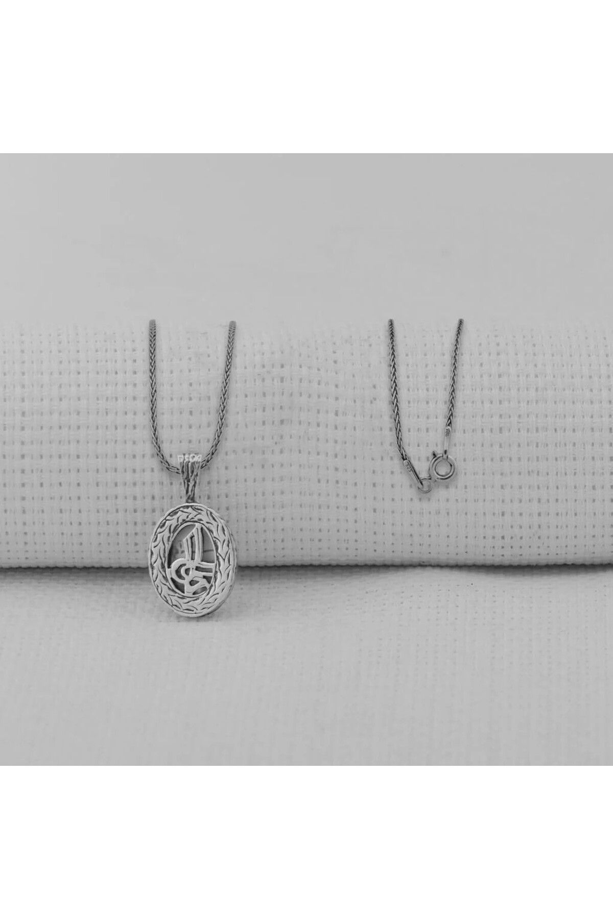 shop Osmanlı Tuğrası Kebir Dualı Cevşen 925 Ayar Gümüş Erkek Kolye