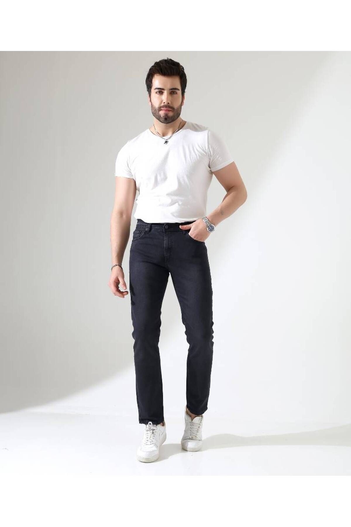 Benim Denim ERKEK DENIM WEAR REGULARFİT KALIP SİYAH KOT PANTOLON