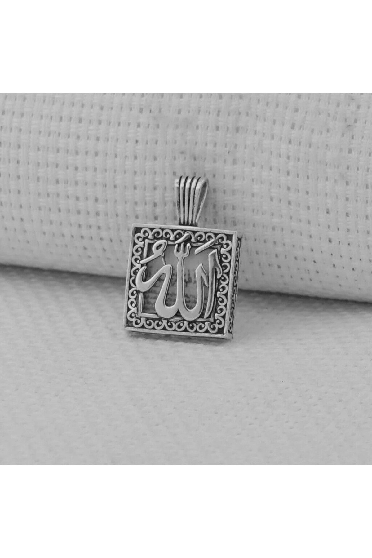 shop Allah Yazılı Kebir Dualı Cevşen 925 Ayar Gümüş Erkek Kolye
