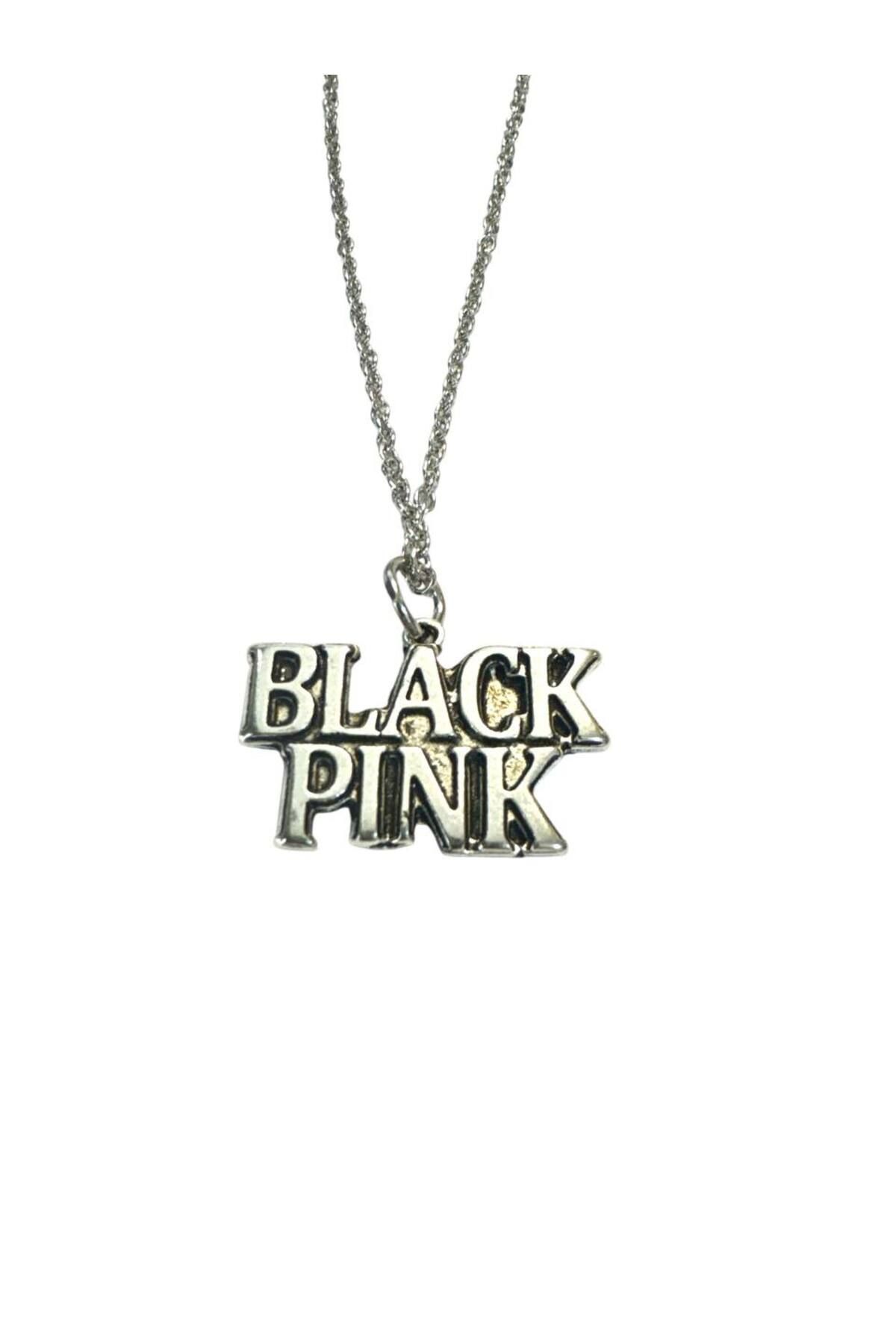 Herşey Nota BLACKPINK Grup Logolu Unisex Fan Kolyesi – K-Pop Tarz 60 cm Zincirli Takı