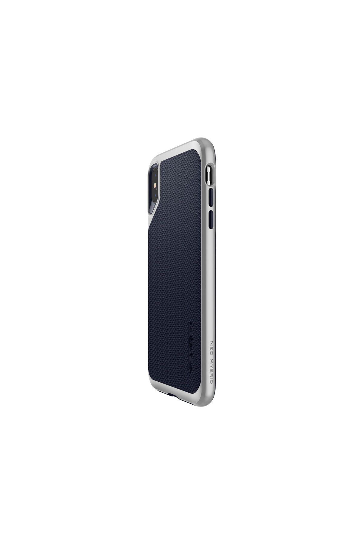 Spigen-Husa iPhone XS Max Neo Hybrid Satin Silver 4