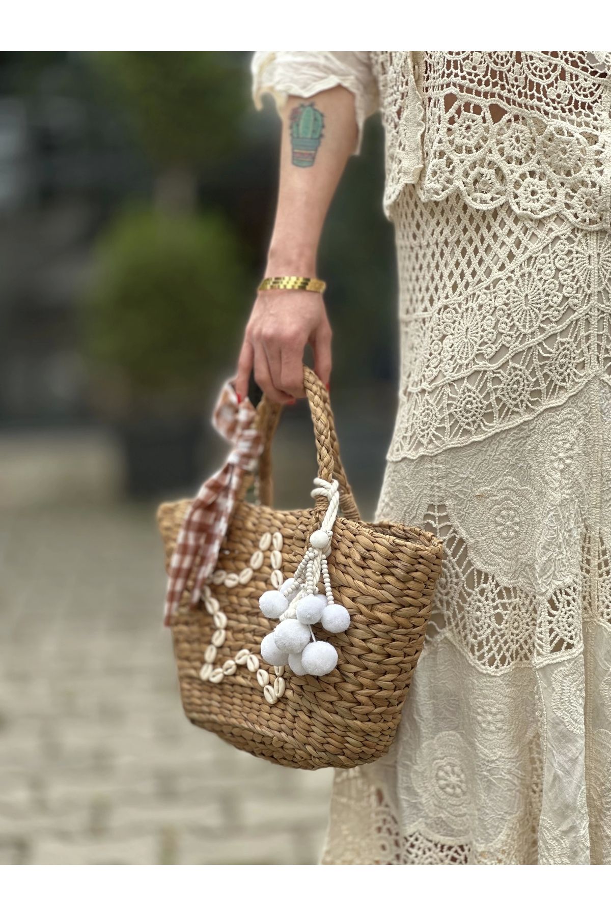 Style HASIR YILDIZ DETAY İTHAL ÇANTA