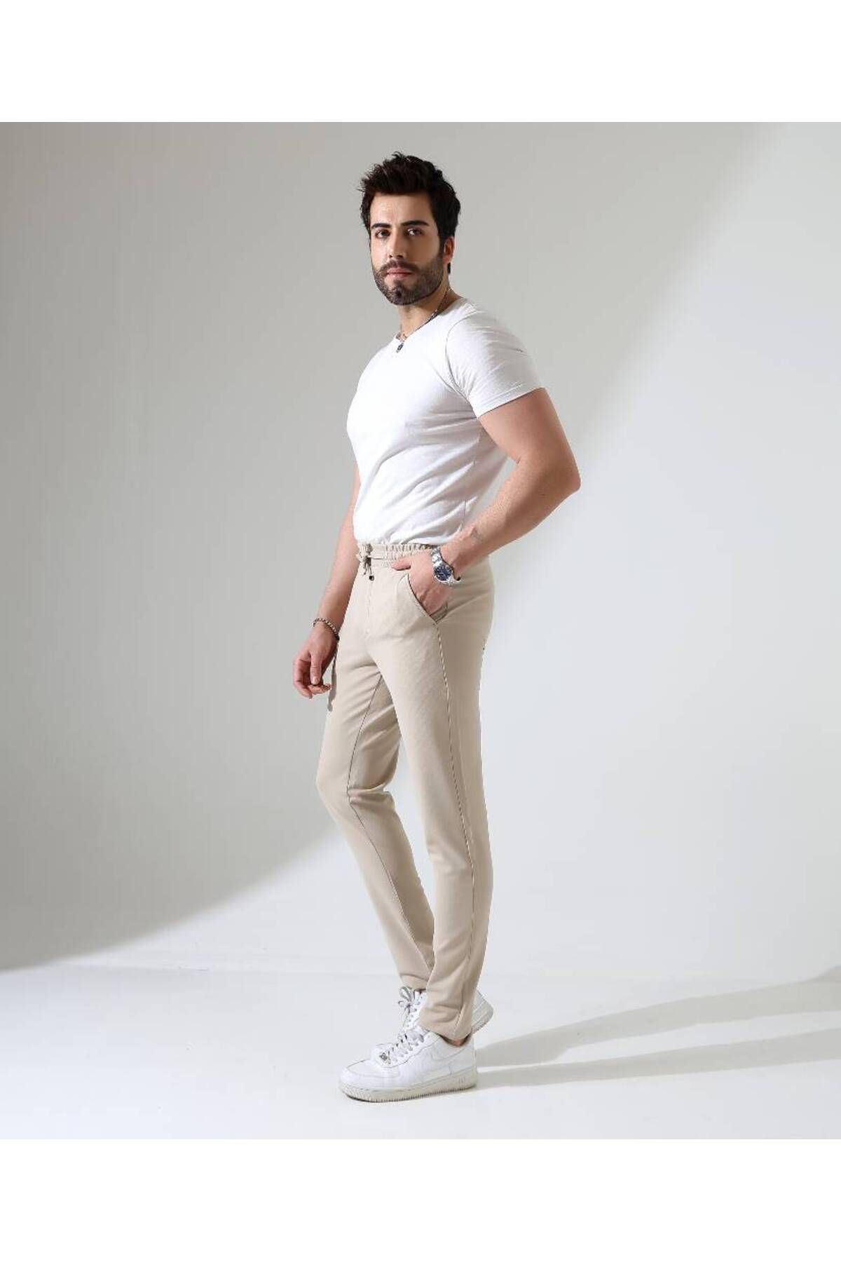 Benim Denim ERKEK BELİ TAM LASTİKLİ LOOSER JOGGER ÖRME RAHAT PANTOLON