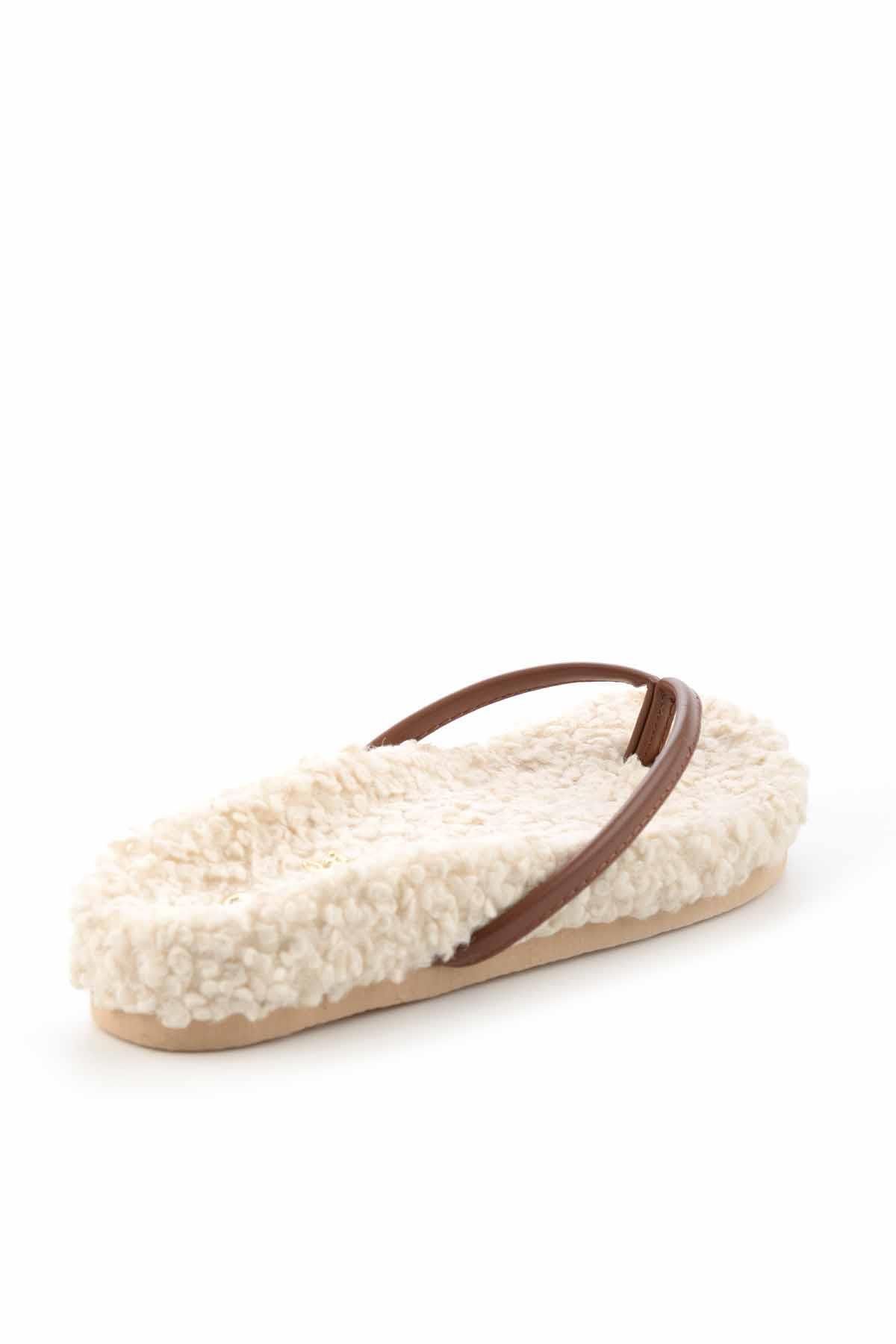 Bambi-Γυναικείες Παντόφλες Beige Tan K04665152109 5