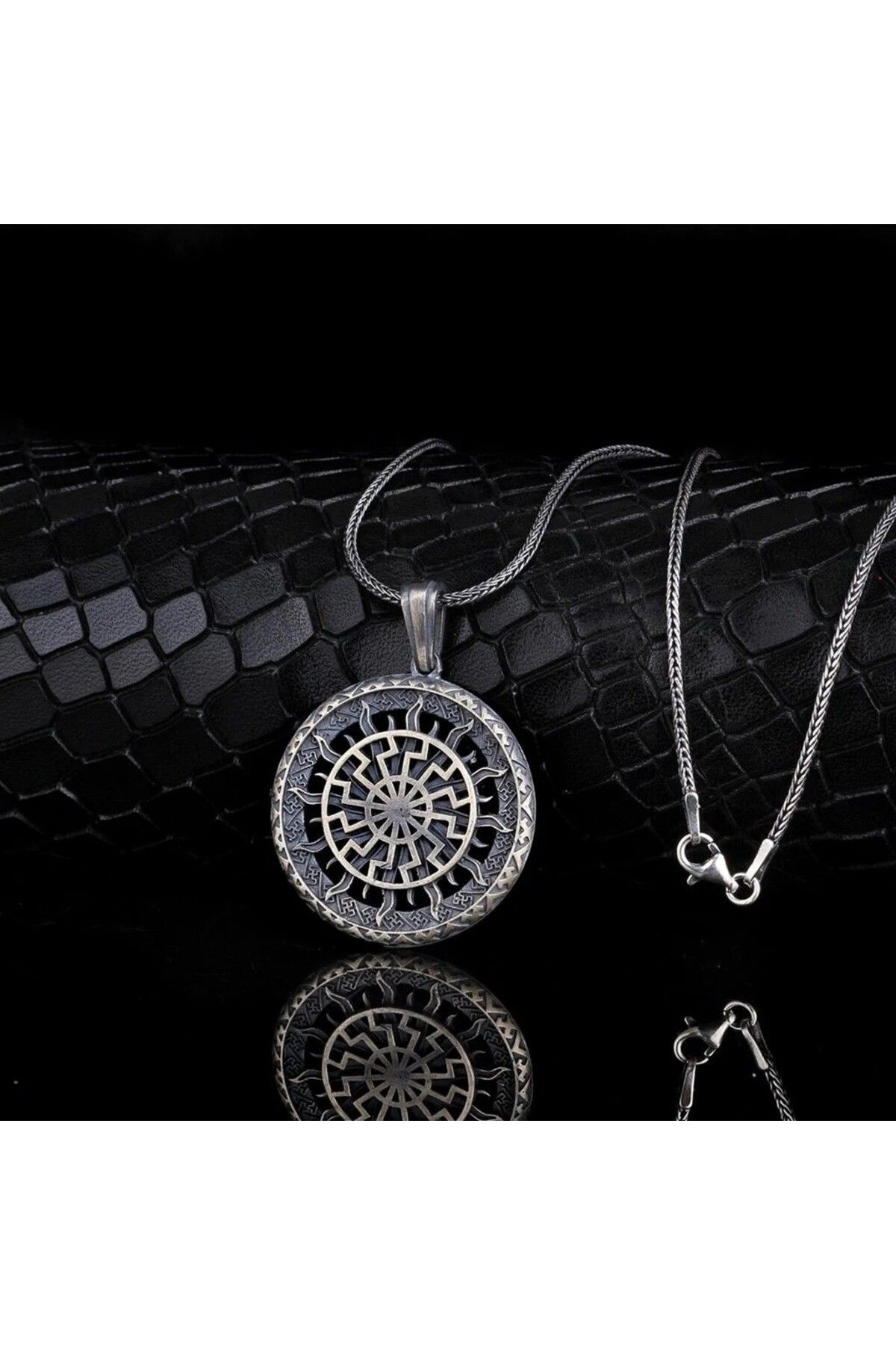 shop Güneş Tanrısı 925 Ayar Gümüş Erkek Kolye