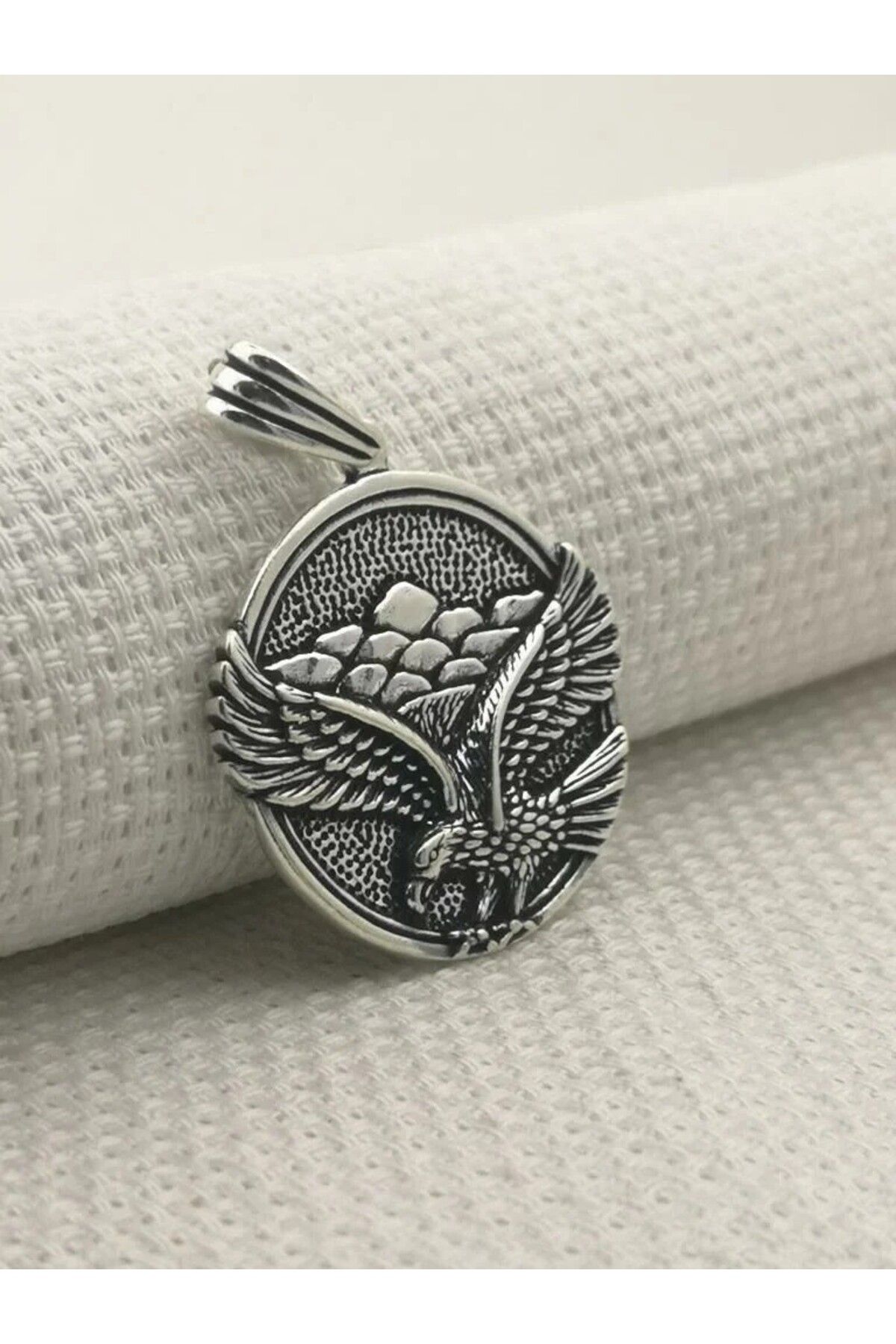 shop Büyük Kartal Tasarımlı 925 Ayar Gümüş Erkek Kolye Ucu