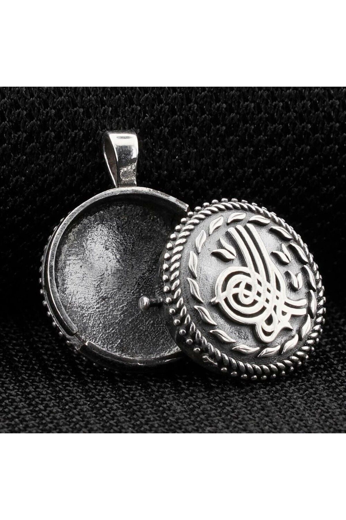 shop Çift Taraflı Açılabilir Cevşen 925 Ayar Gümüş Erkek Kolye Ucu