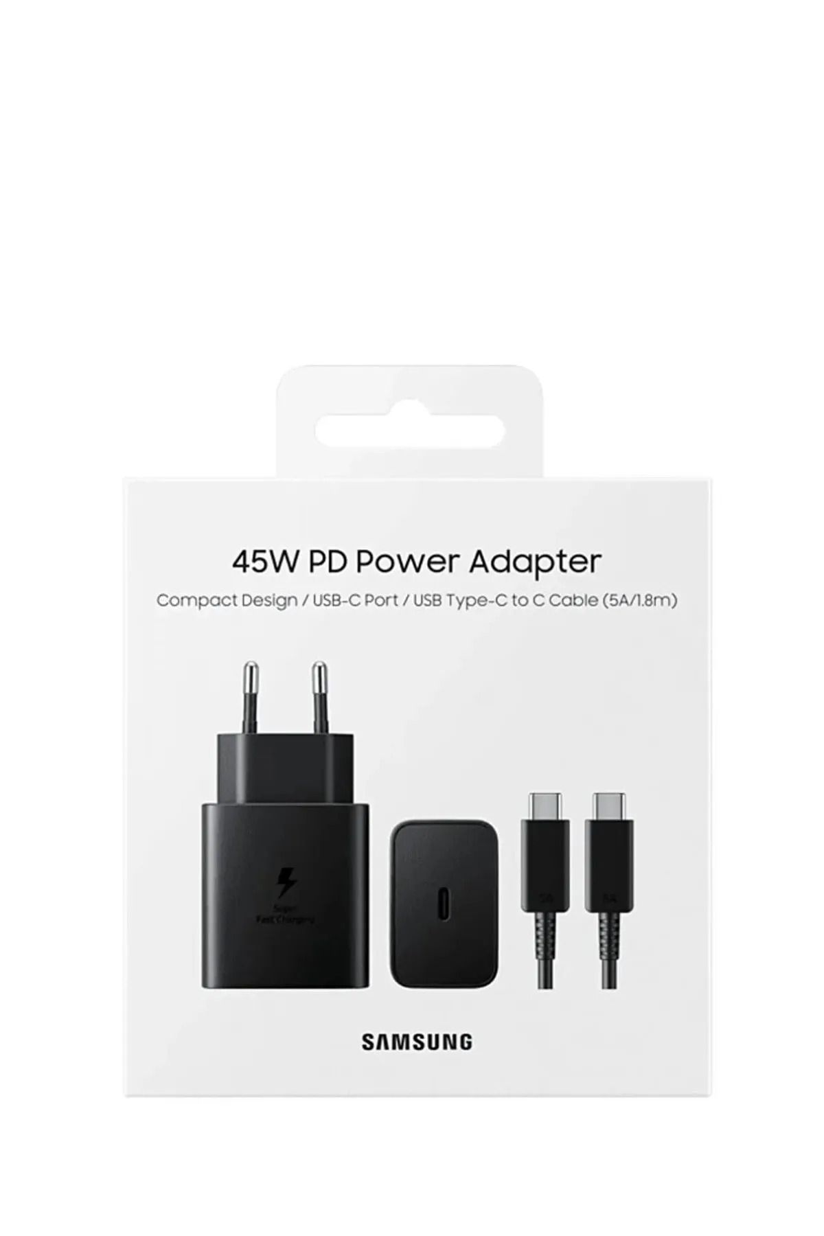 Samsung süper hızlı şarj aleti Super Fast Charger 45w Type C