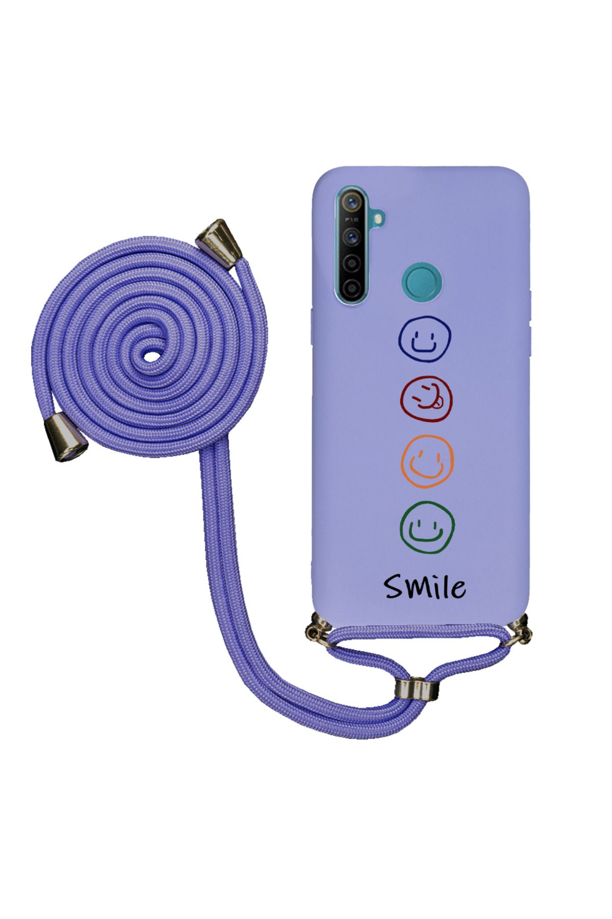 Royaleks Realme 6İ İpli Lansman Kılıf - Smile
