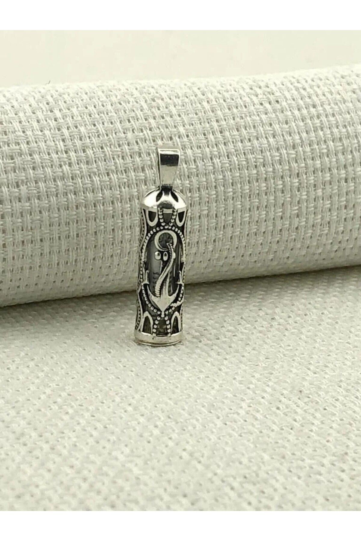 shop Çapa Tasarımlı Cevşeni Kebir Dualı Yazılı 925 Ayar Gümüş Erkek Kolye Ucu