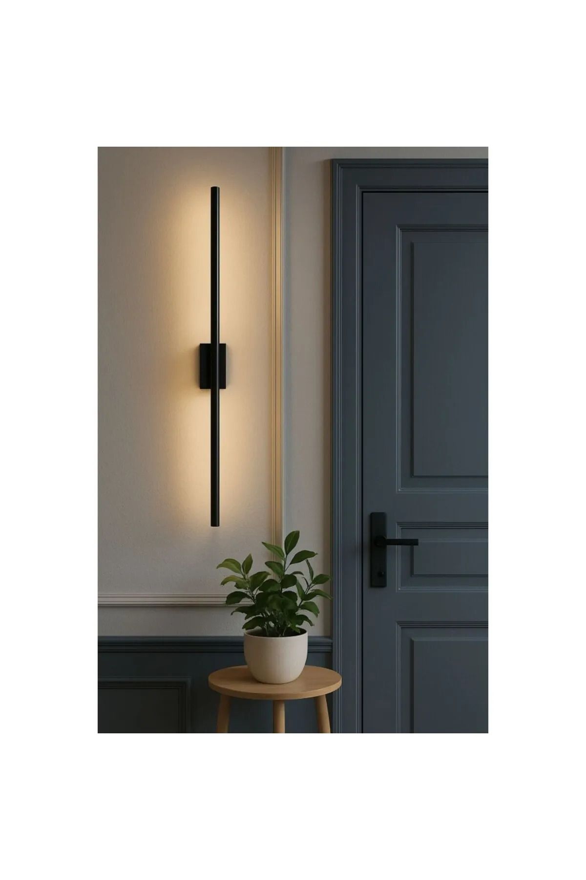 Avizen Lighting Project Modern Dekoratif Led Duvar Aplik Uzun Çubuk Led Tekli 80 Cm Gün Işığı