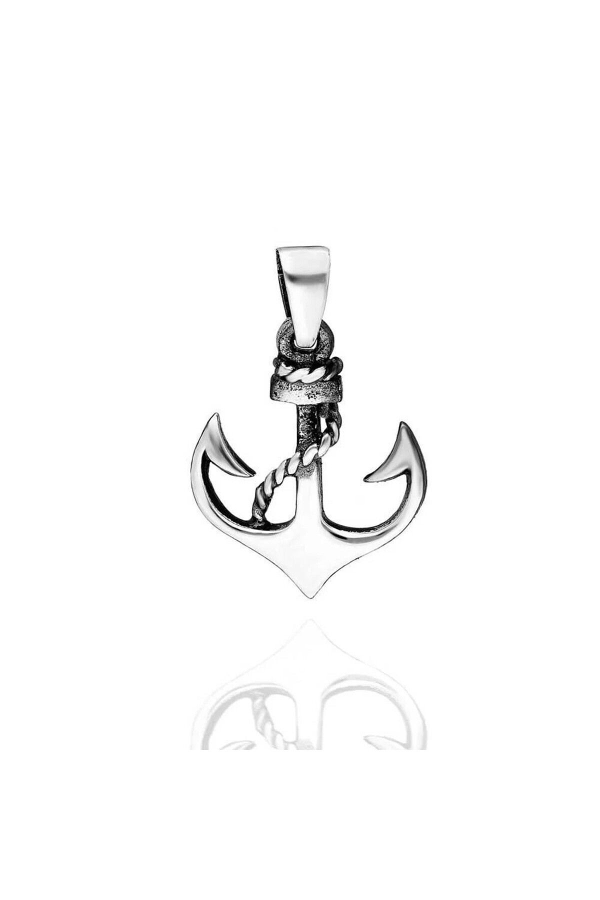 shop Çapa Tasarımlı 925 Ayar Gümüş Erkek Kolye Ucu