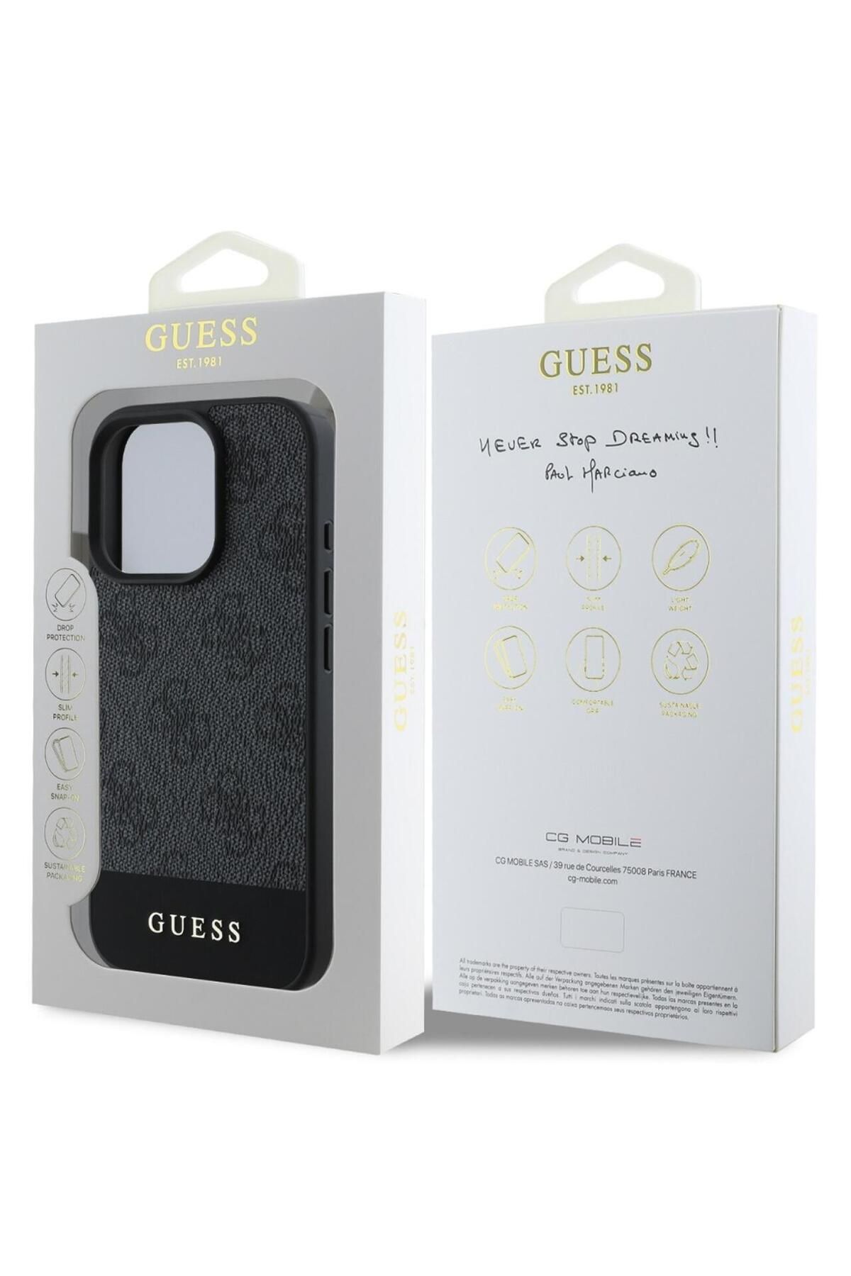 Guess-Husa 4G Stripe Logo iPhone 16 Pro Max Grey 6