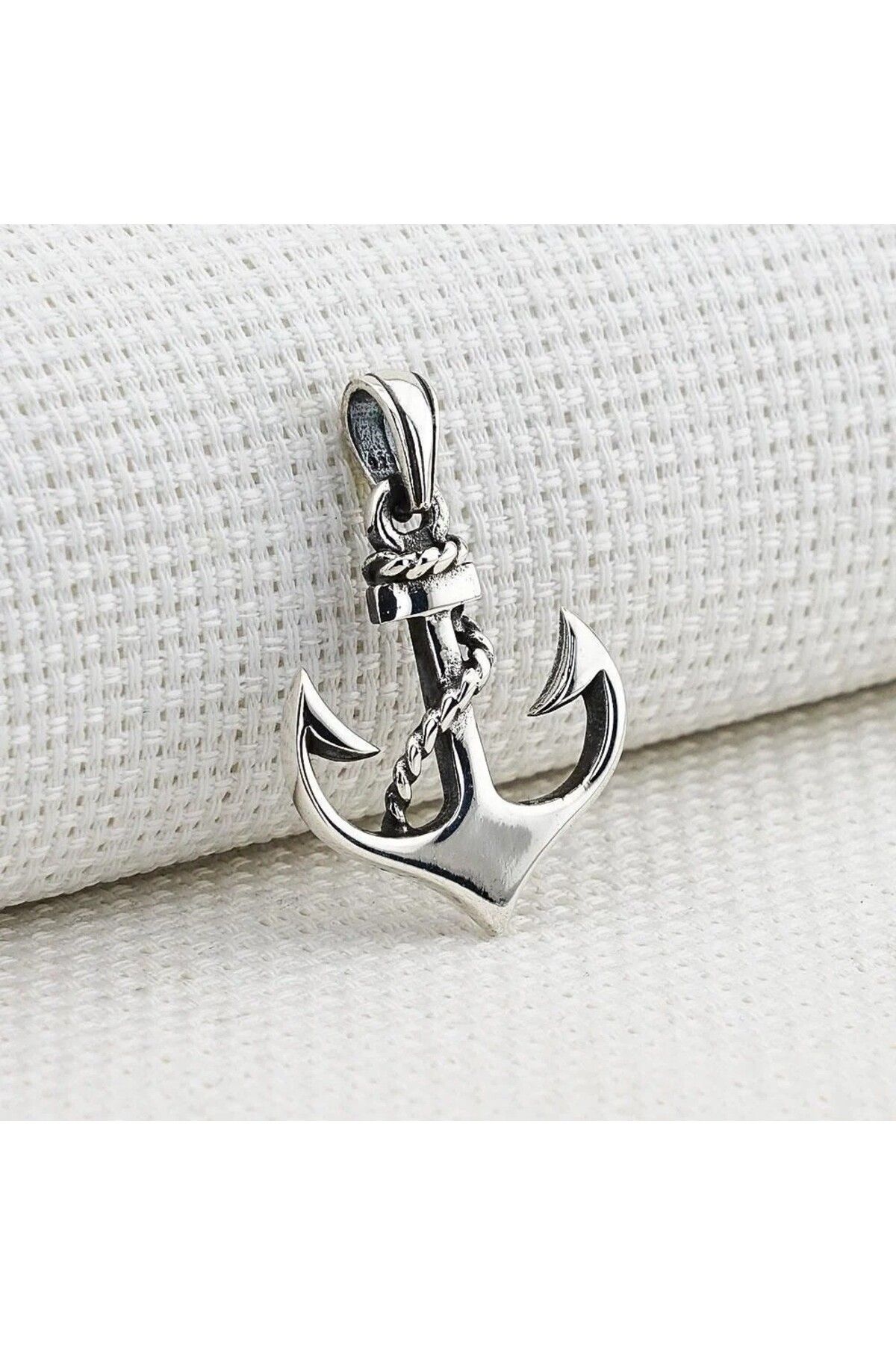 shop Çapa Tasarımlı 925 Ayar Gümüş Erkek Kolye Ucu