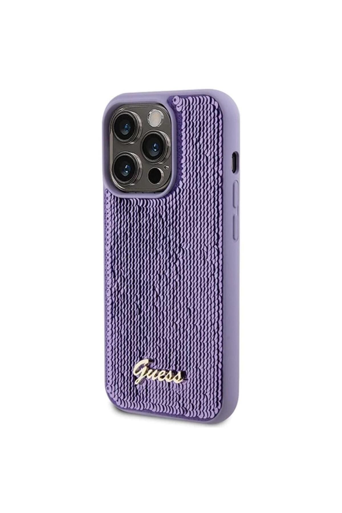 Guess-Husa Sequin Script Logo iPhone 15 Pro Max Mov 3