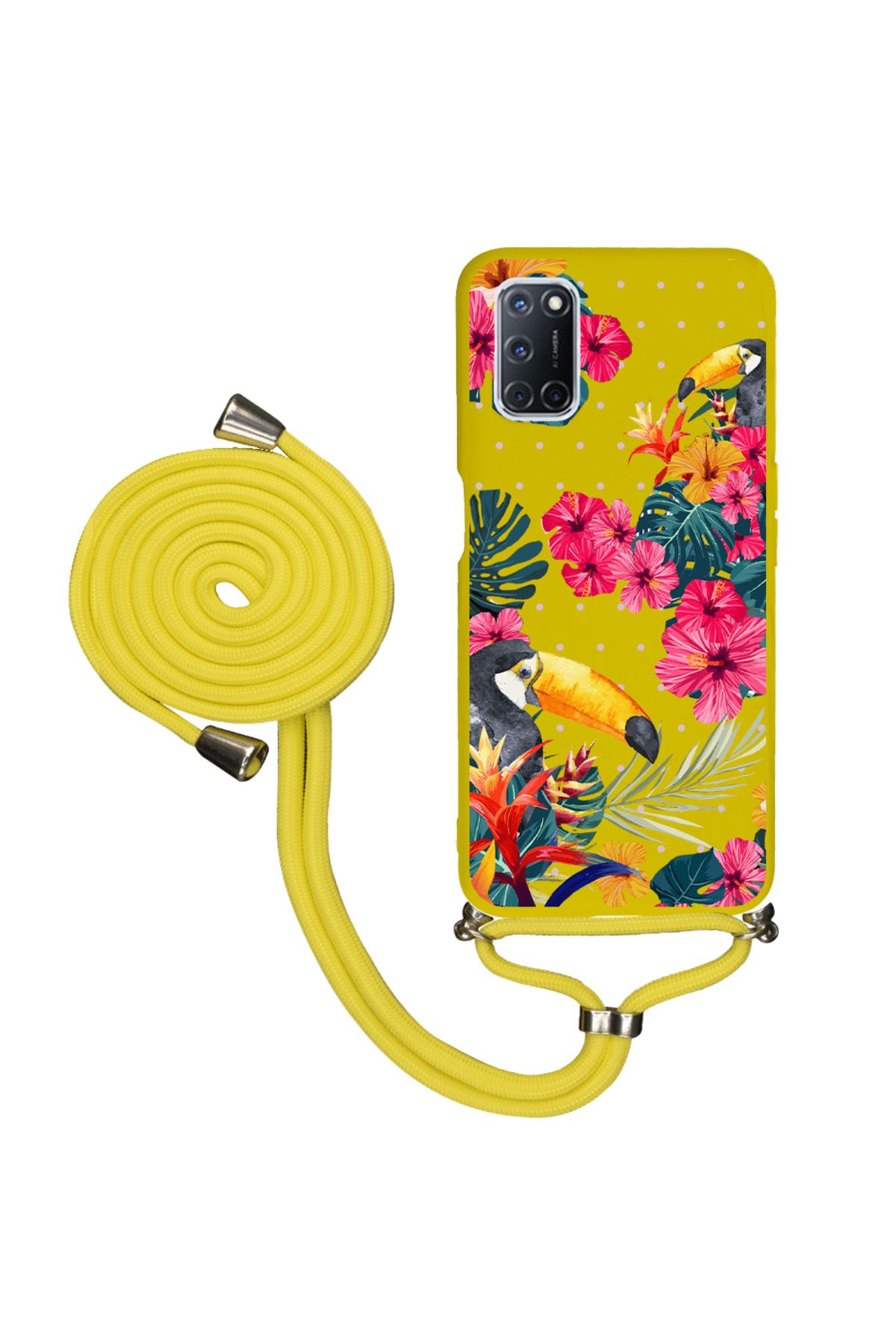 Royaleks Oppo A52 İpli Lansman Kılıf - Tropical