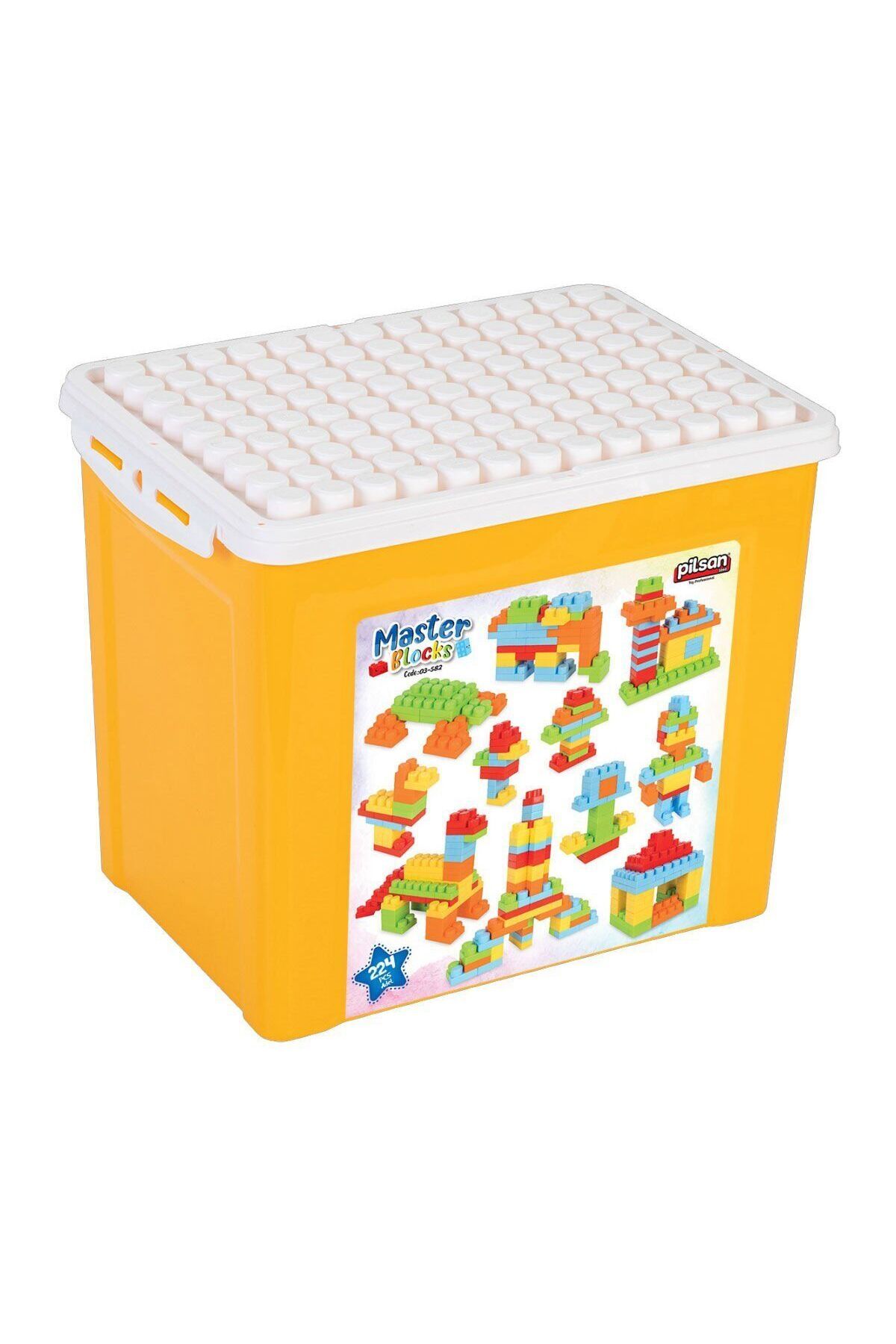 OEM 03 582 Master Blokları 224 Parça 21 lt Saklama Kabında -Pilsan Oyuncak