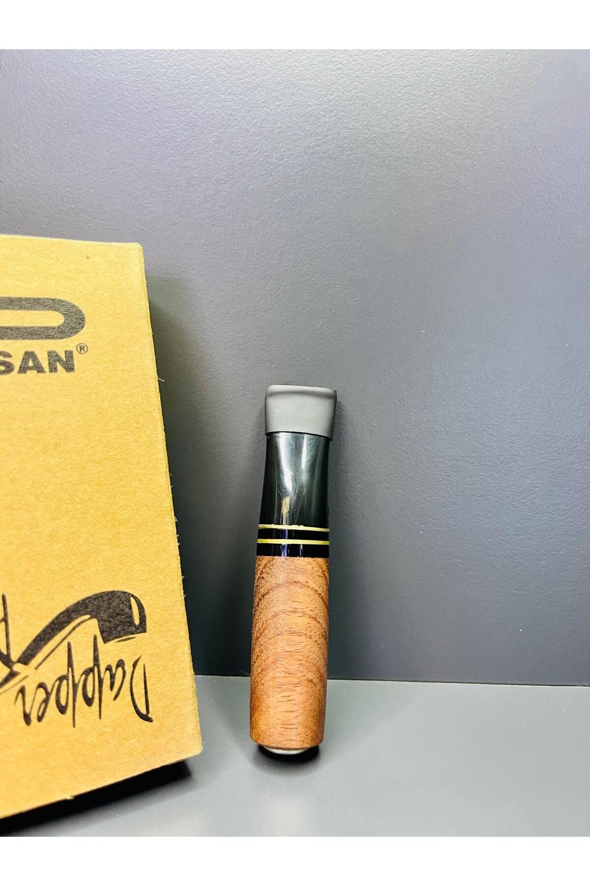 Pipsan Hakiki Gül Ağacı Özel Yapım Premium Kalın (7,5 Mm) Sigara Ağızlığı