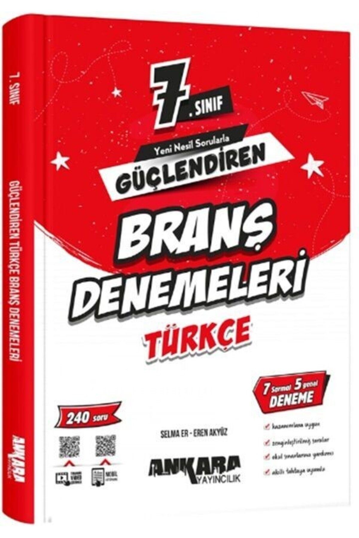 Ankara Kitap Merkezi 7. Sınıf Türkçe Güçlendiren Branş Denemeleri Ankara Yayıncılık