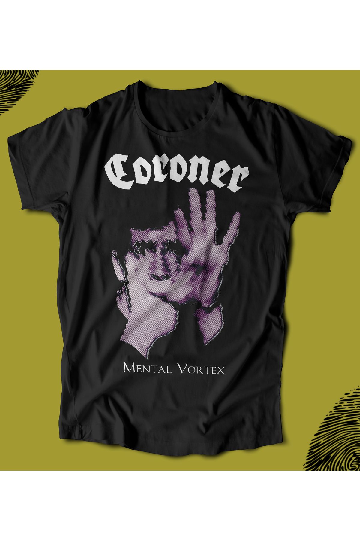 BUTSHIRT BU Tişört 'Coroner – Mental Vortex‘ Baskılı 'Regular-Fit' Unisex Tişört