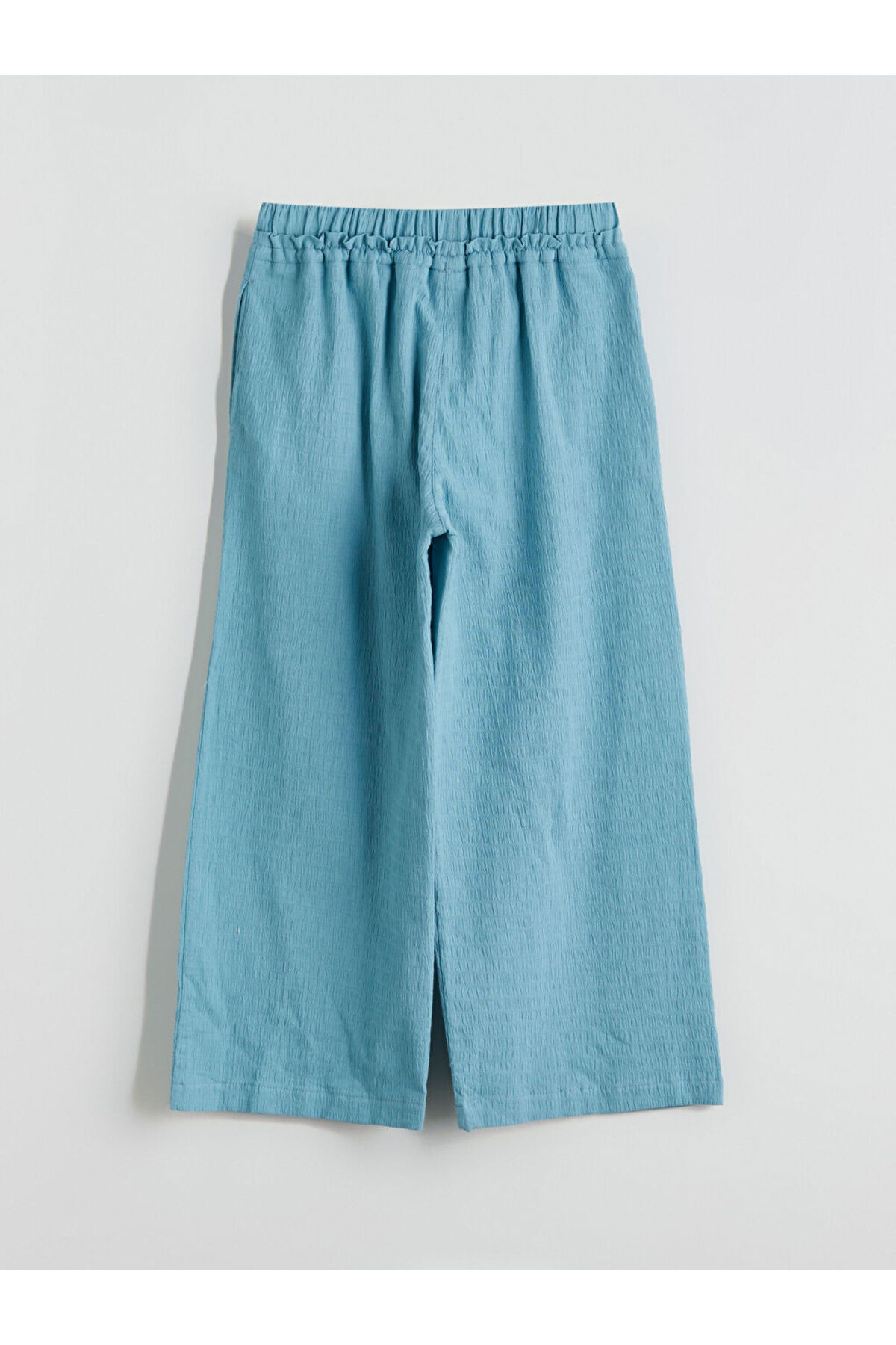 LC Waikiki-Create Your Style from Uzg Store |   Girls' Textured Trousers with Elastic Waist 4