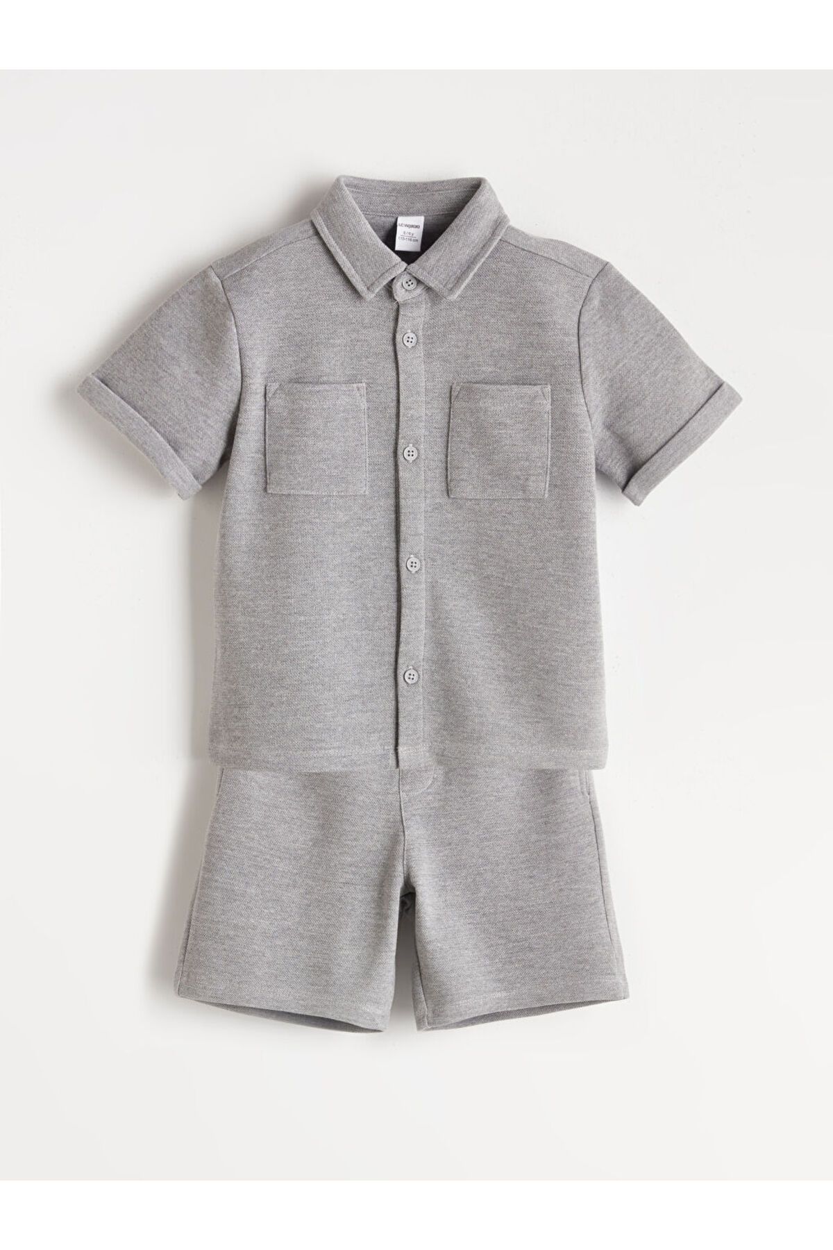 LC Waikiki-Lcw Basic Boy's Shirt and Shorts 2 Pack Fast Fashion 1