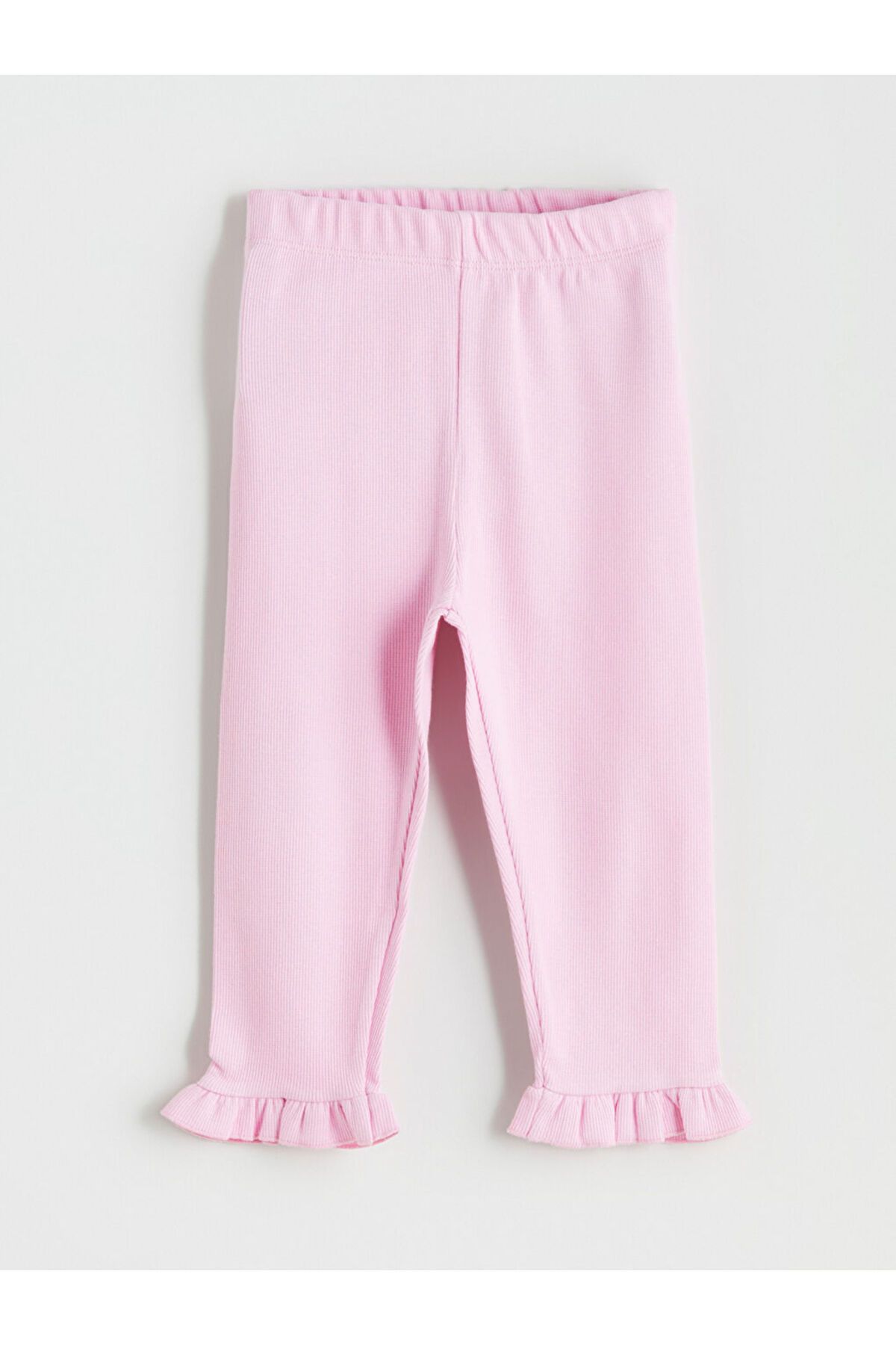 LC Waikiki-Lcw Basic Girl's Leggings with Elastic Waist, Pack of 2 5