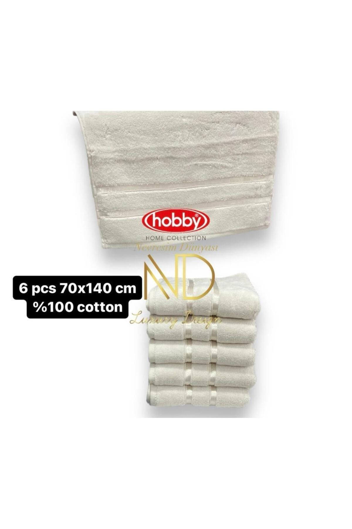merland benvecocuk Dolce Açık Sarı 50x90 6'lı Havlu Seti