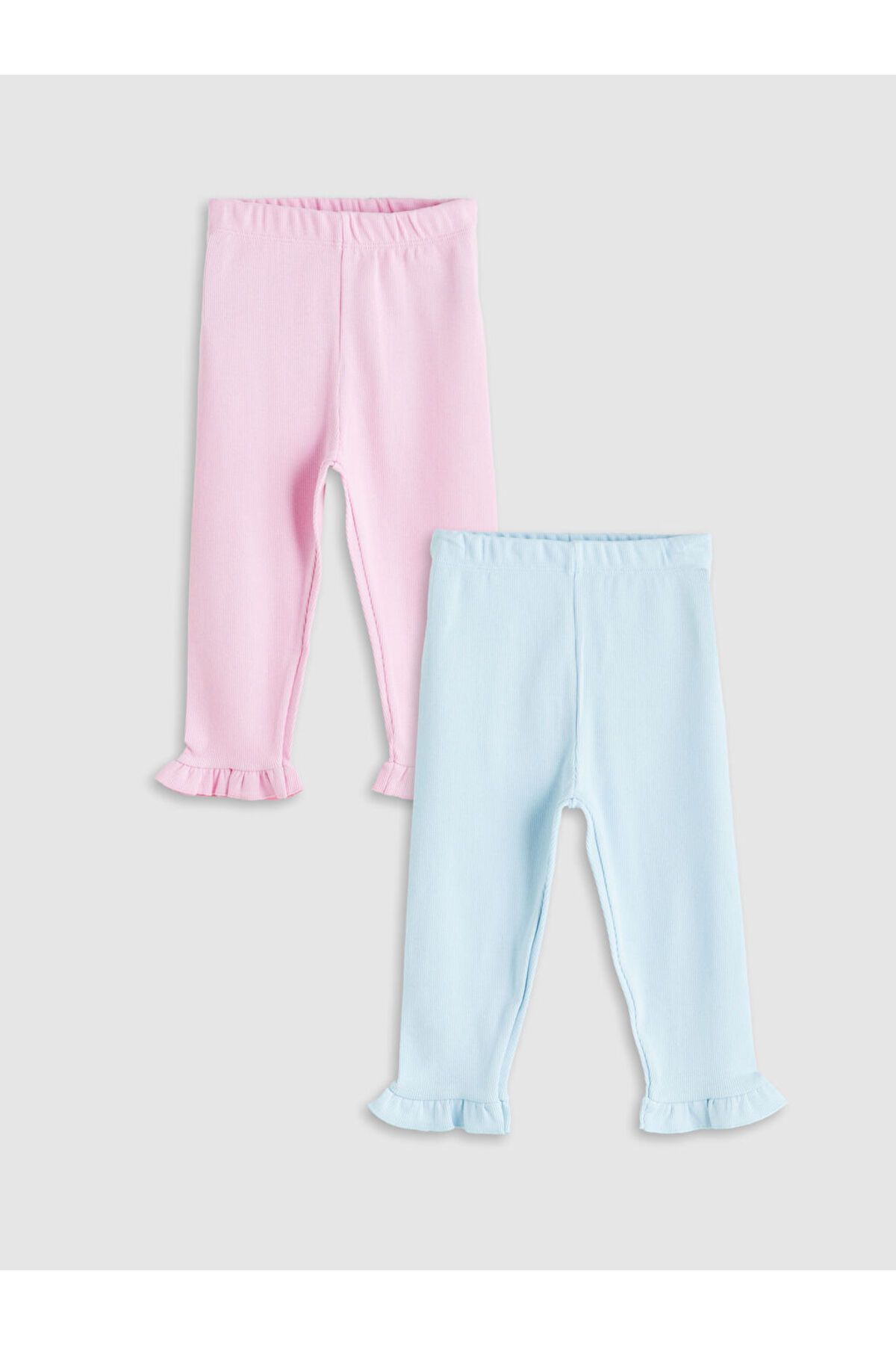 LC Waikiki LCW Beli Lastikli Basic Kız Çocuk Tayt 2'li