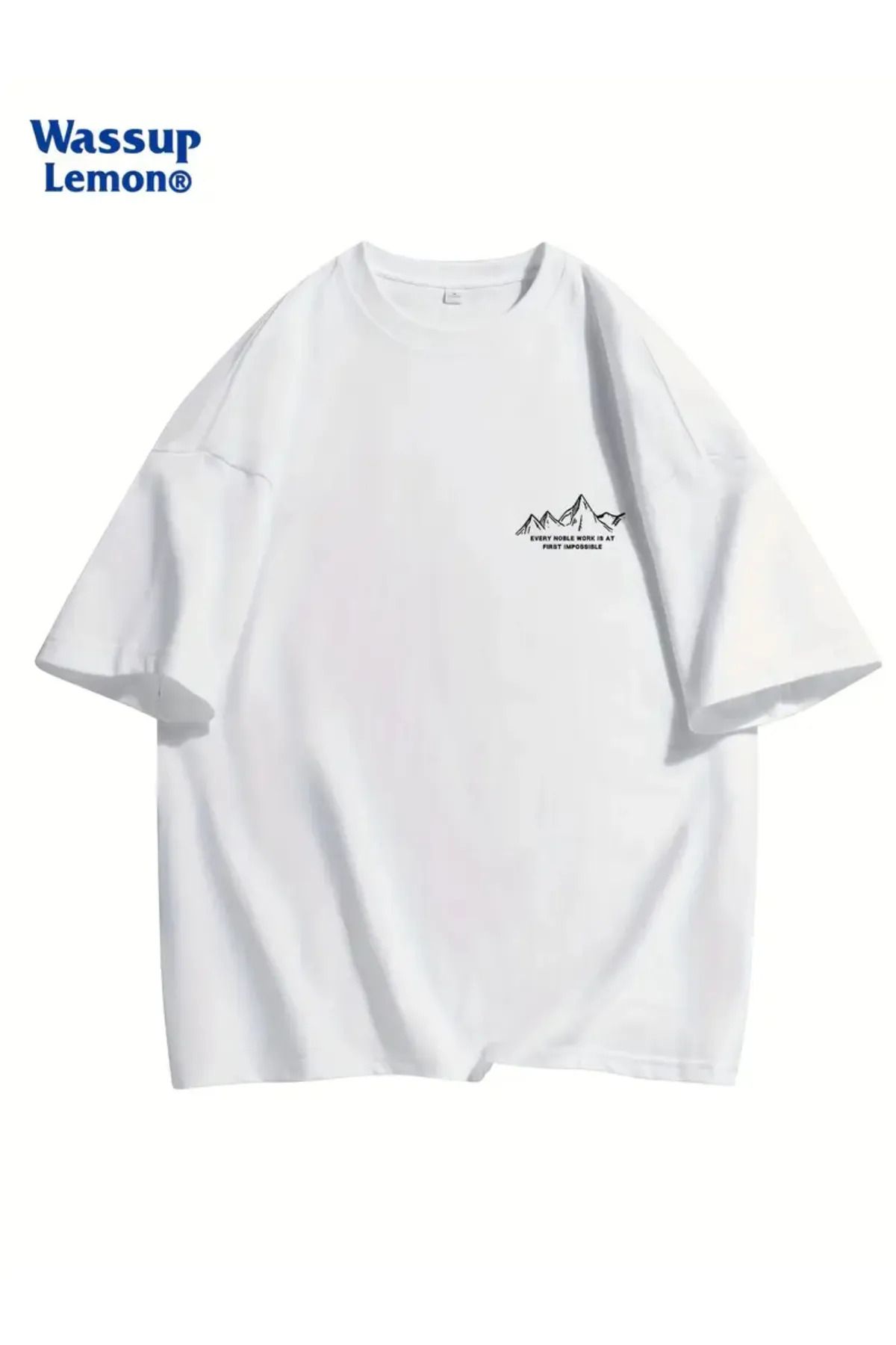 Koklonmoda Büyük Beden Unisex Doğa Baskılı Oversize T-Shirt