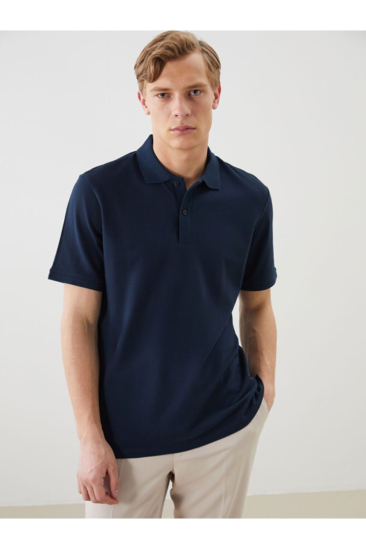 LC Waikiki LCW Vision Polo Yaka Düz Erkek Tişört