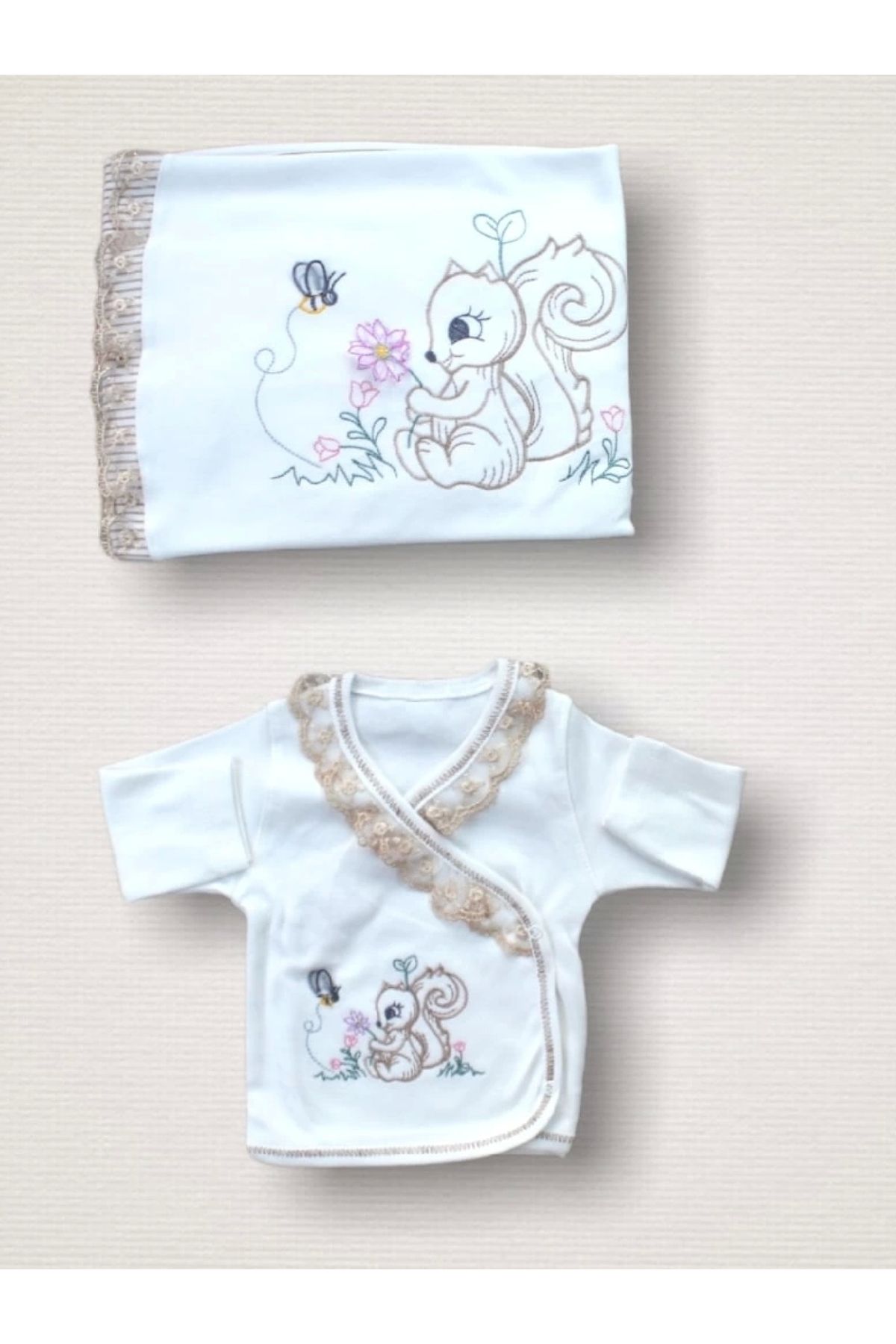 POLEXP Sevimli Sincap Desenli Bebek Zıbını