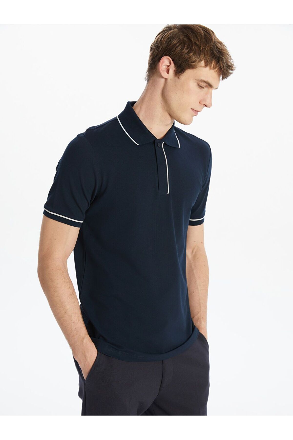 LC Waikiki SOUTHBLUE Polo Yaka Kısa Kollu Erkek Tişört
