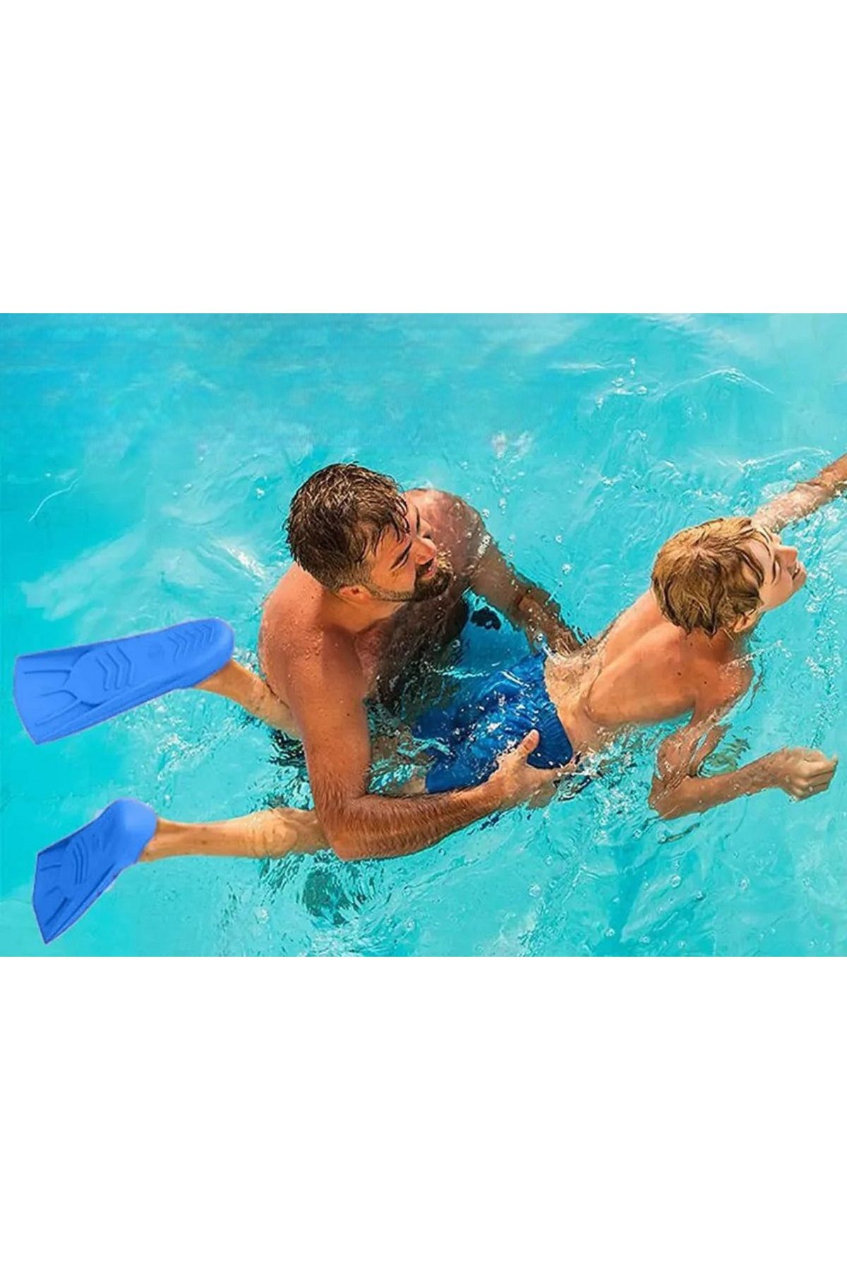 MAİN SHOP Pool Energy 33-34 Çocuk Eğitim Havuz ve Deniz Yüzme Paleti Kulak Burun Tıkacı Hediyeli TaşımaÇantalı