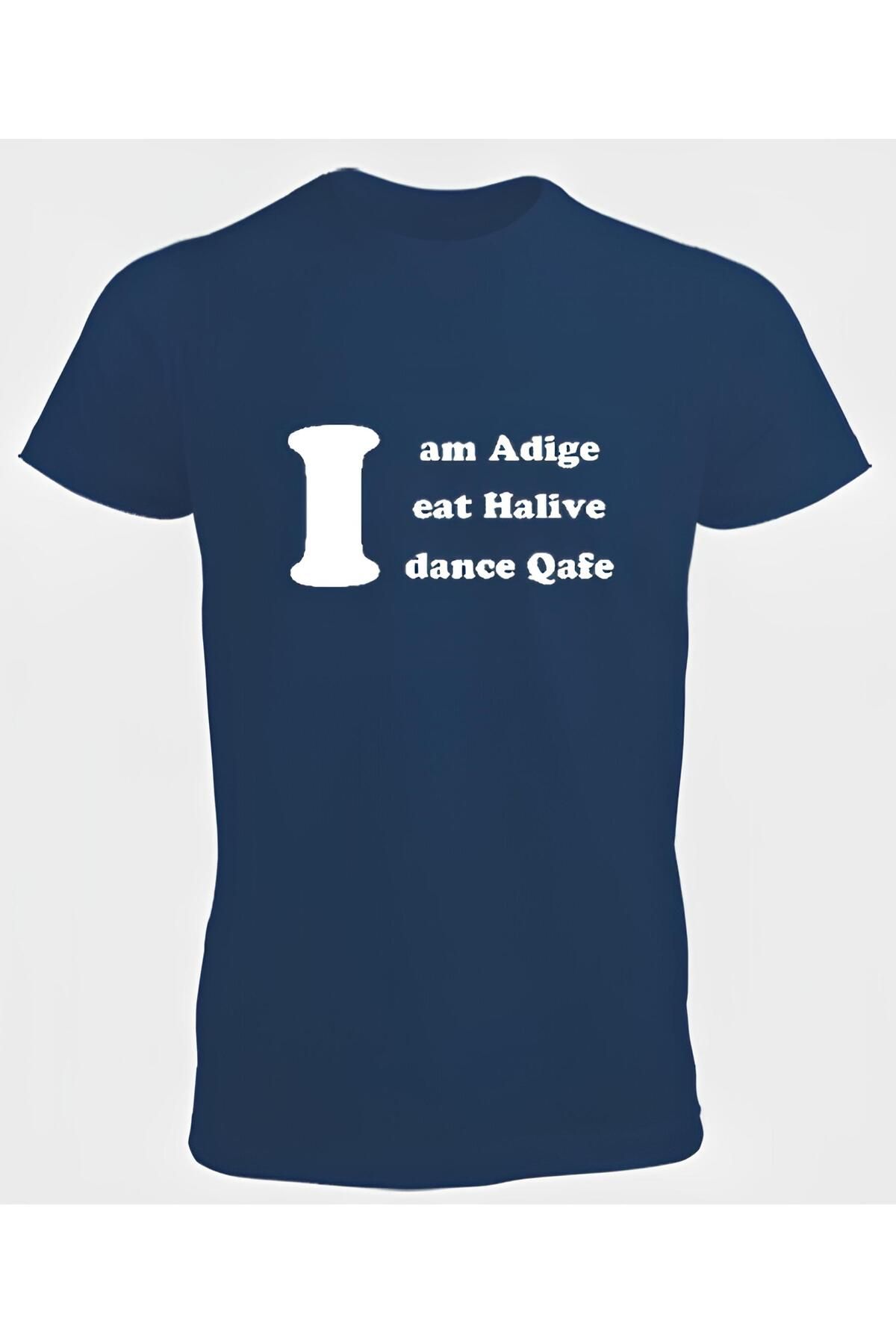 DZİWAWA I am Adige Baskılı Erkek T shirt