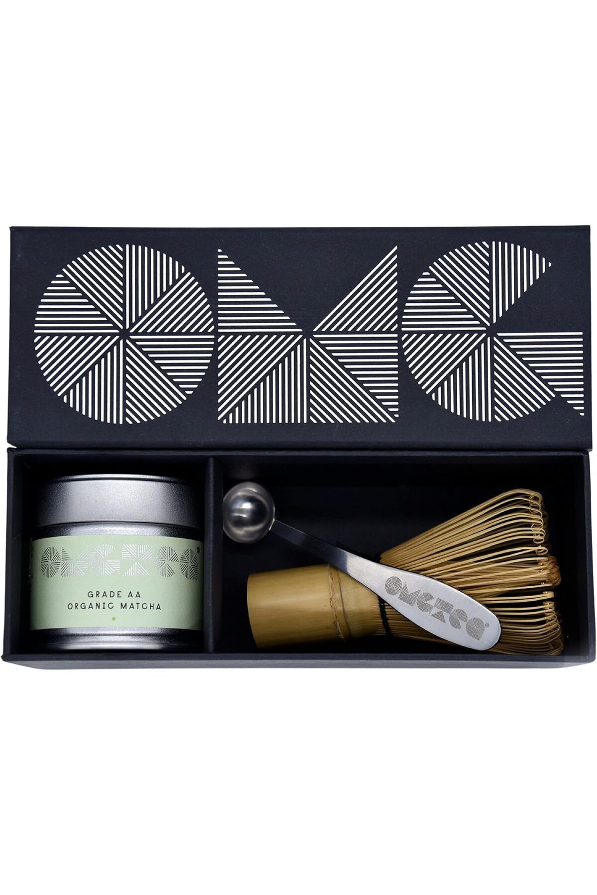 OMGTEA 30g Organik Japon Matcha Tozu, Törensel Sınıf AA+, Bambu Çırpıcı ve Ölçüm Kaşığı ile